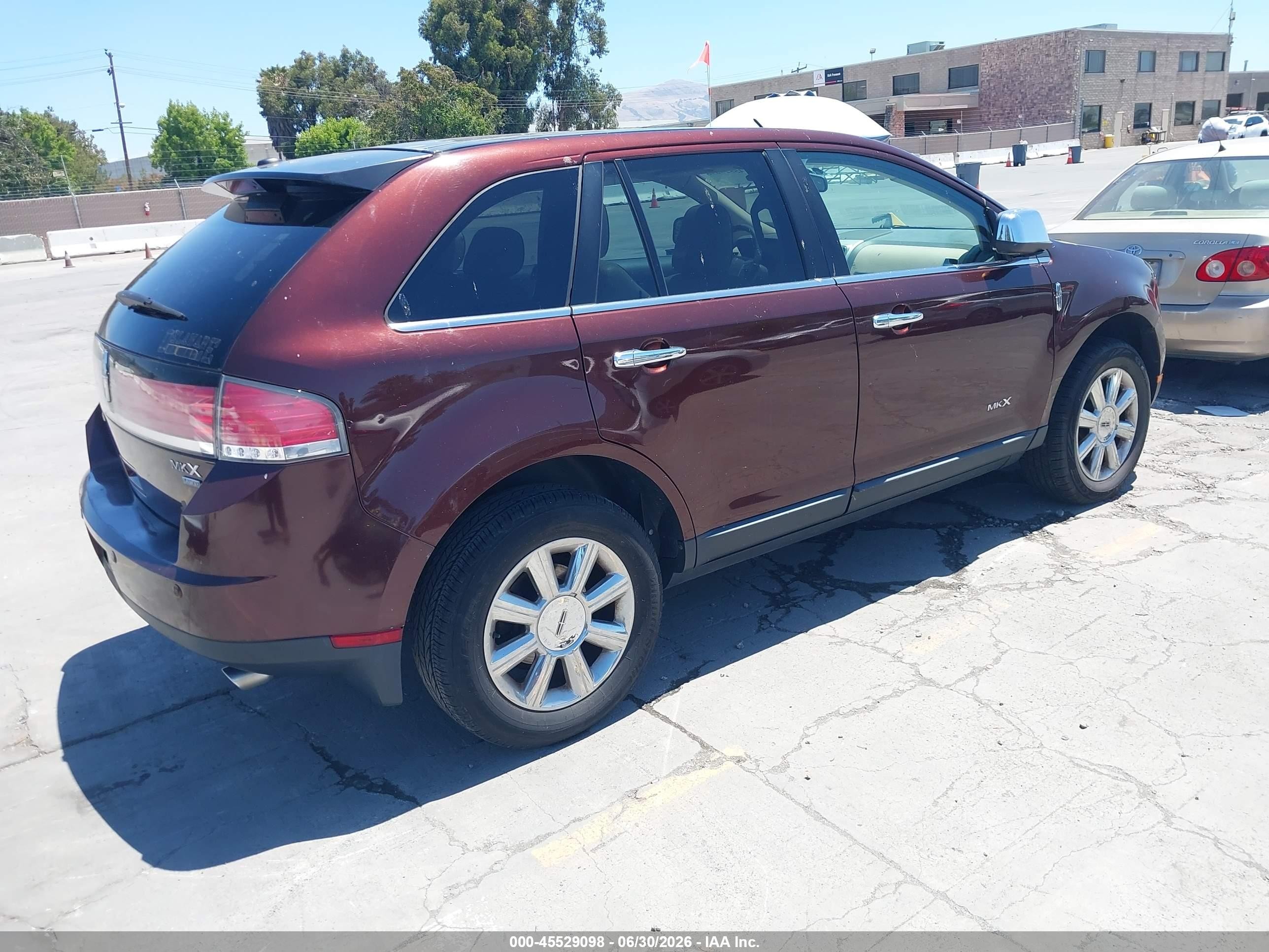 2009 Lincoln Mkx   Maroon vin: 2LMDU88C69BJ12591