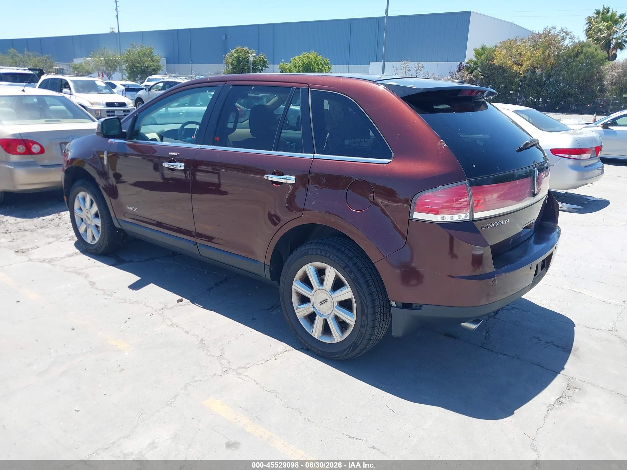 2009 Lincoln Mkx   Maroon vin: 2LMDU88C69BJ12591
