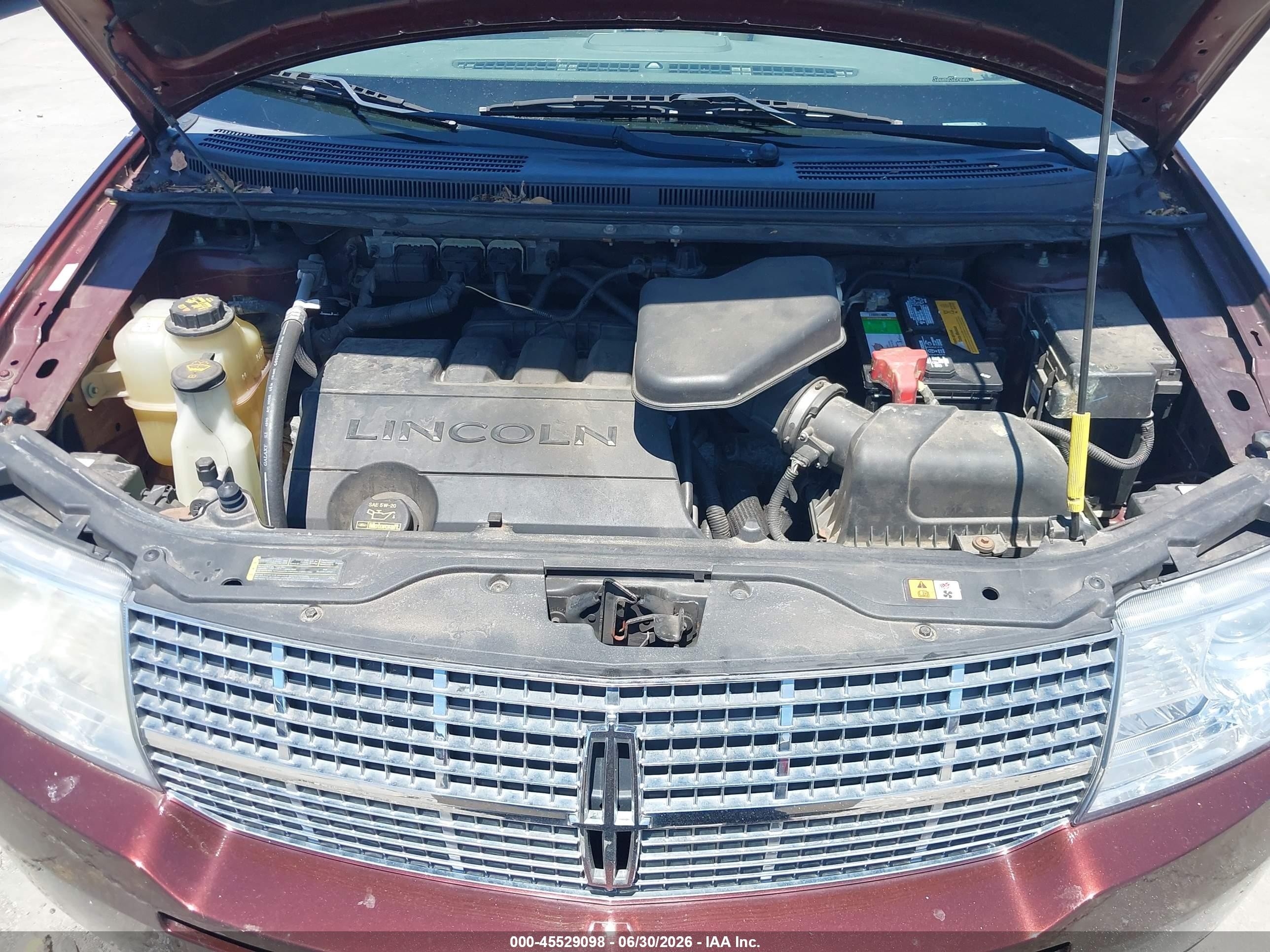 2009 Lincoln Mkx   Maroon vin: 2LMDU88C69BJ12591