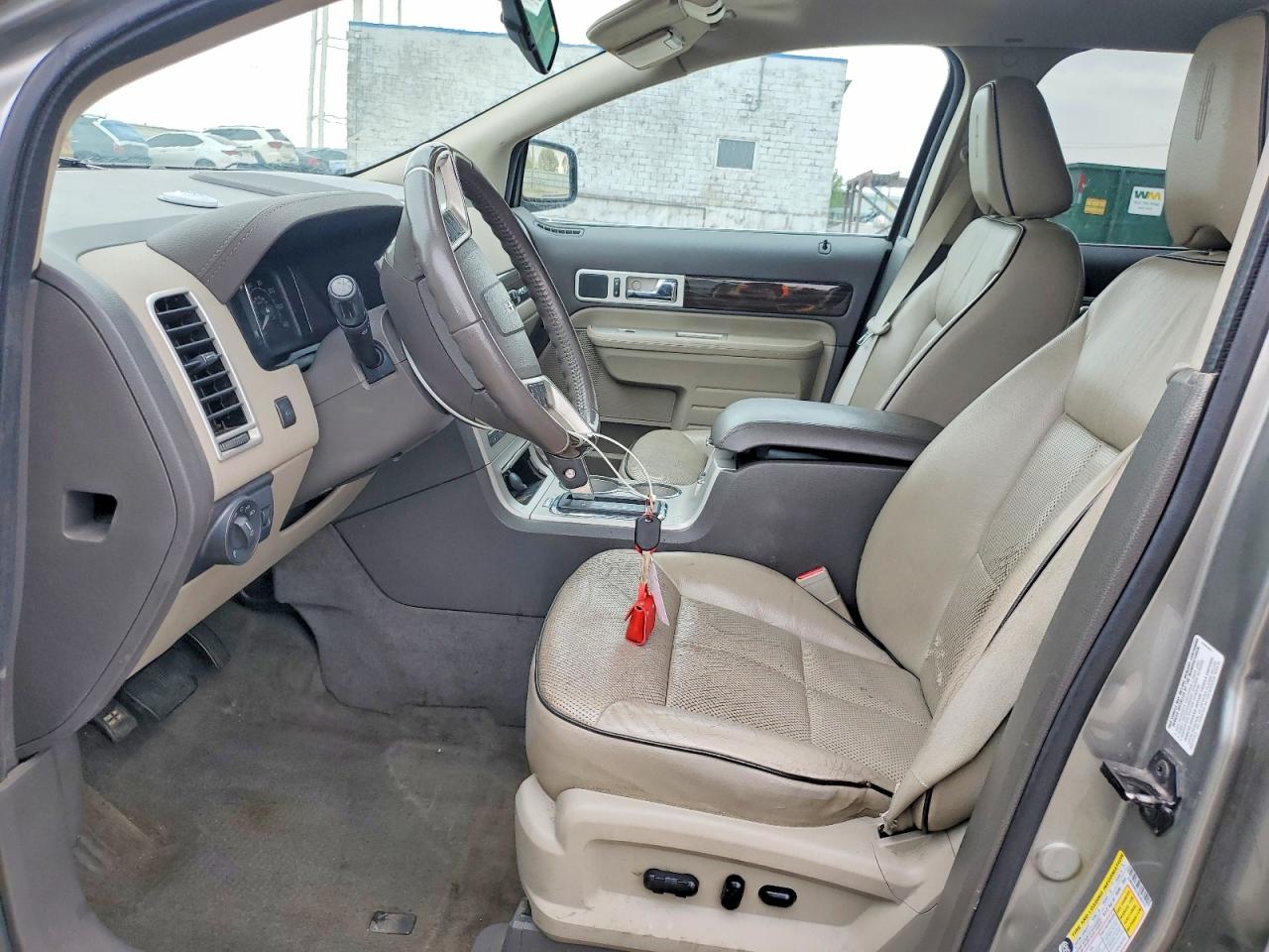 2008 Lincoln Mkx Beige vin: 2LMDU88C78BJ04210