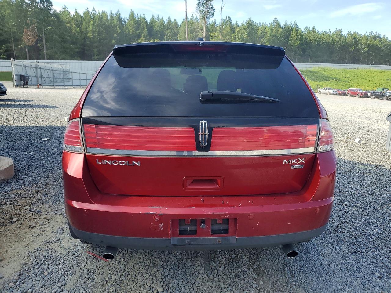 2008 Lincoln Mkx Red vin: 2LMDU88C78BJ29737