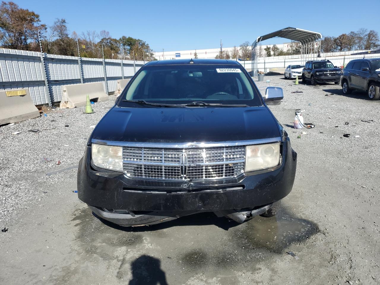 2007 Lincoln Mkx Black vin: 2LMDU88C87BJ09561