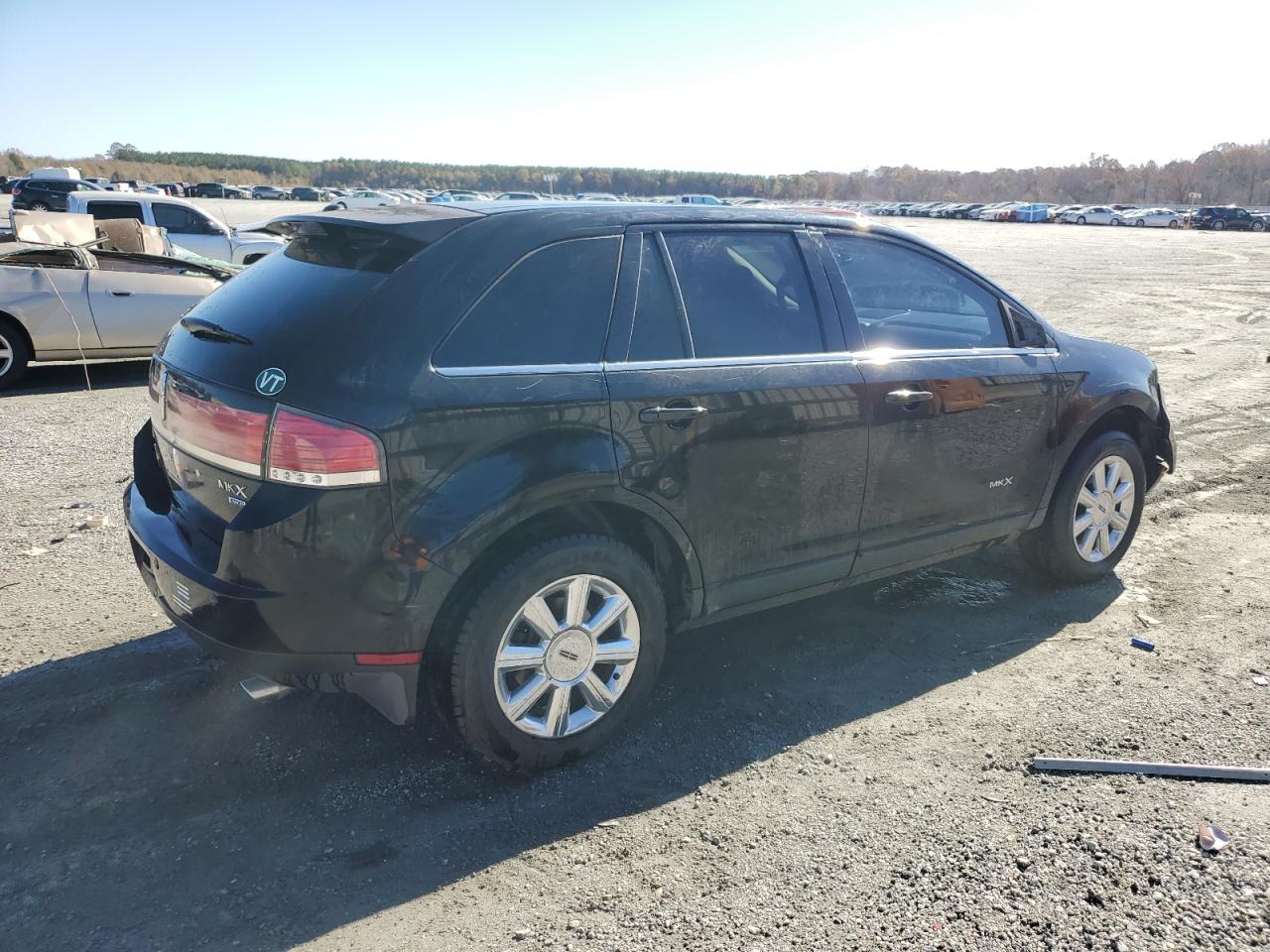 2007 Lincoln Mkx Black vin: 2LMDU88C87BJ09561