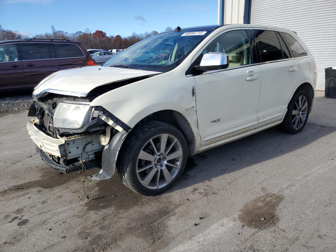 2008 Lincoln Mkx White vin: 2LMDU88C88BJ15328