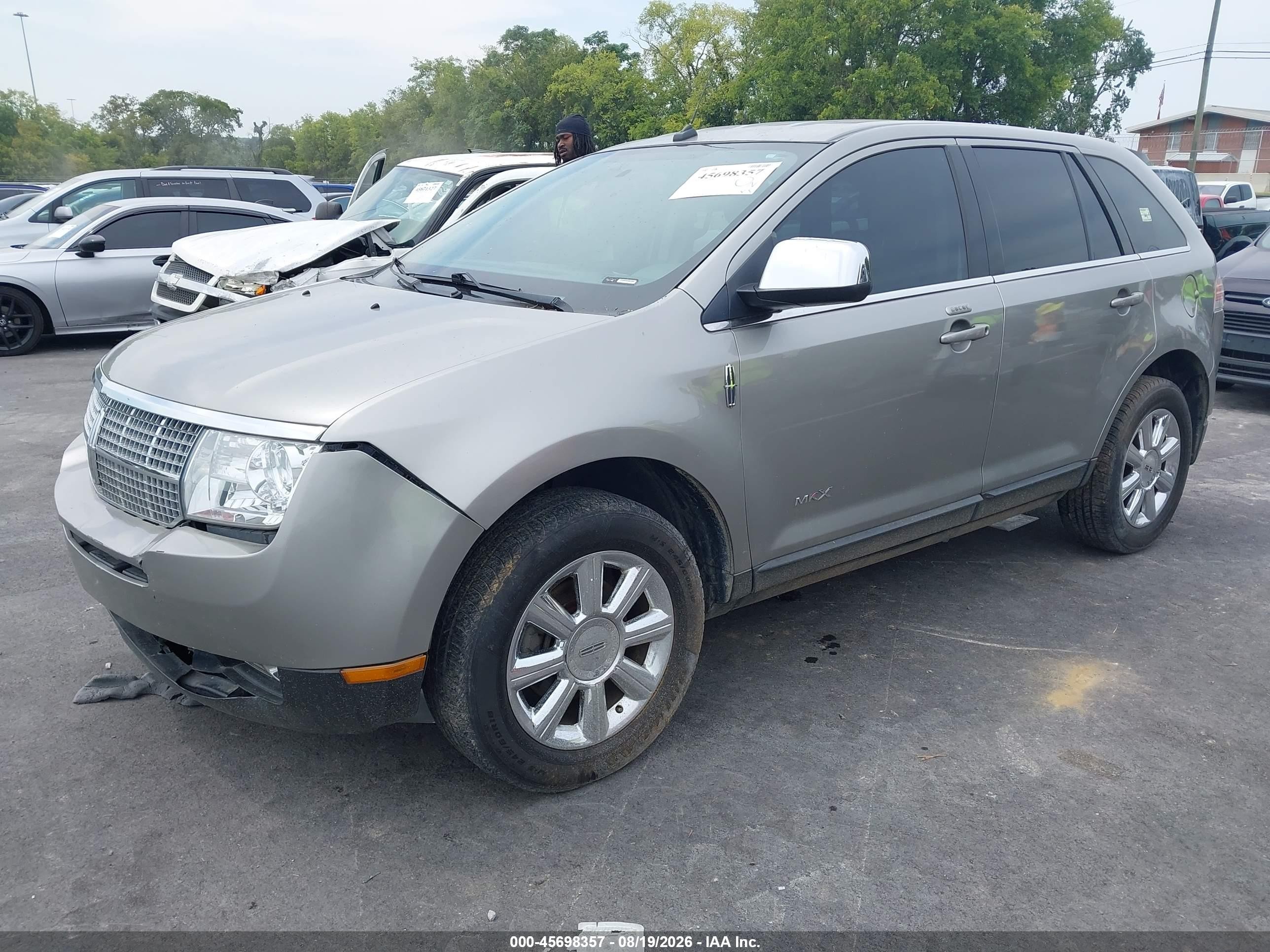 2008 Lincoln Mkx   Silver vin: 2LMDU88C88BJ29732