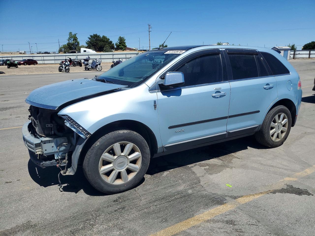2008 Lincoln Mkx Blue vin: 2LMDU88C88BJ30430