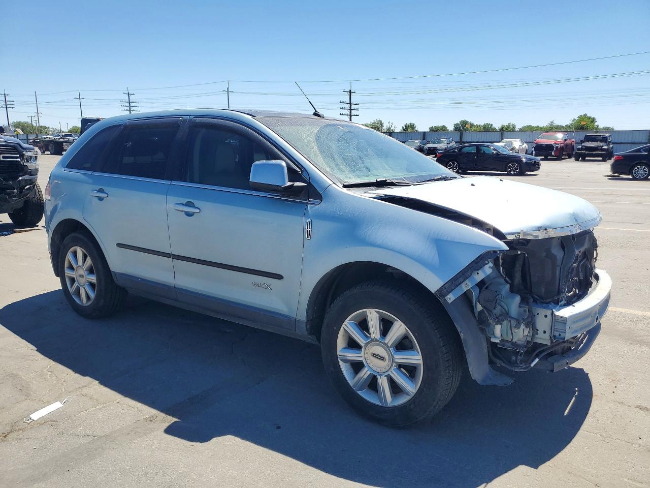 2008 Lincoln Mkx Blue vin: 2LMDU88C88BJ30430