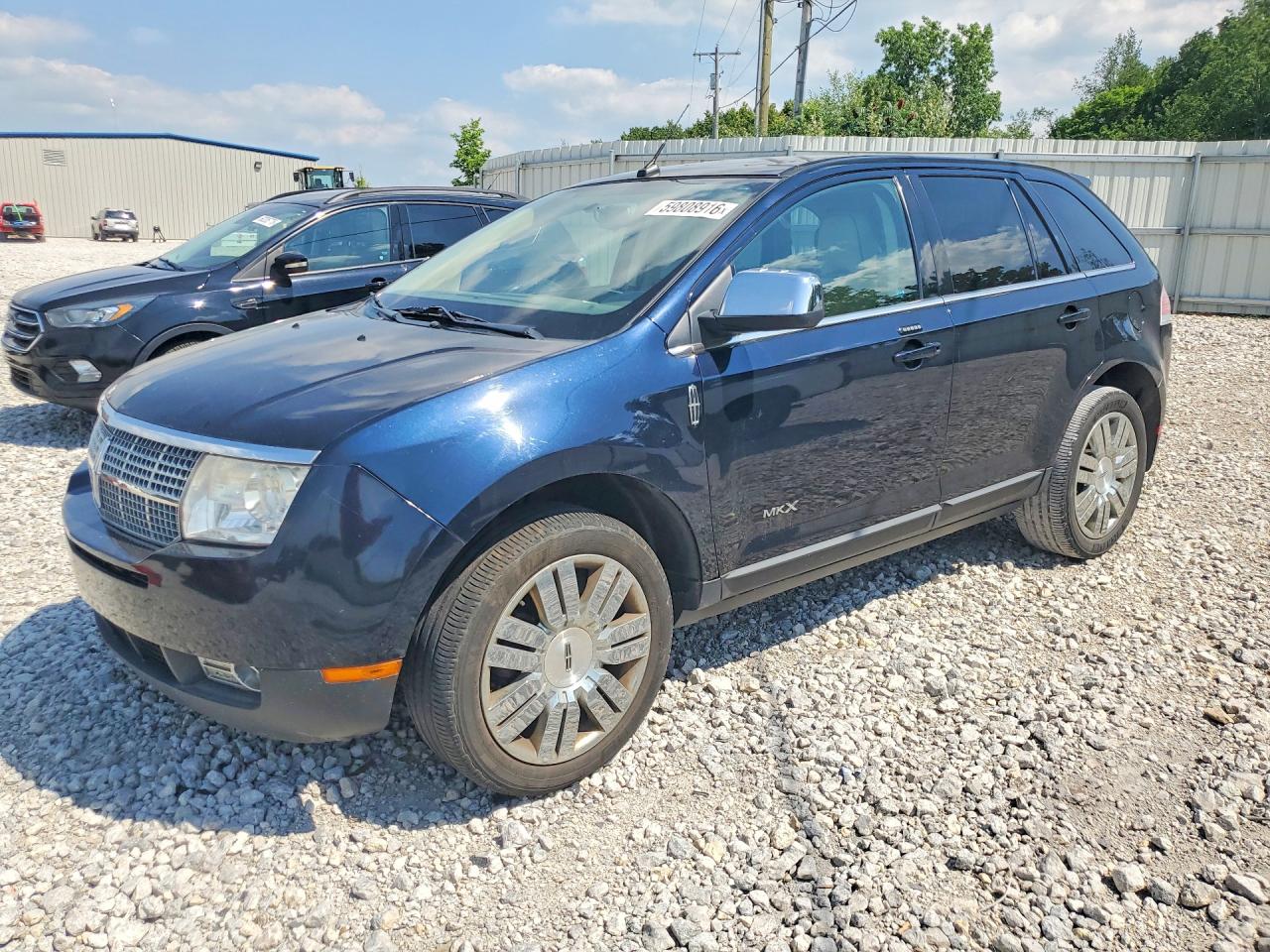 2008 Lincoln Mkx Blue vin: 2LMDU88C88BJ37135