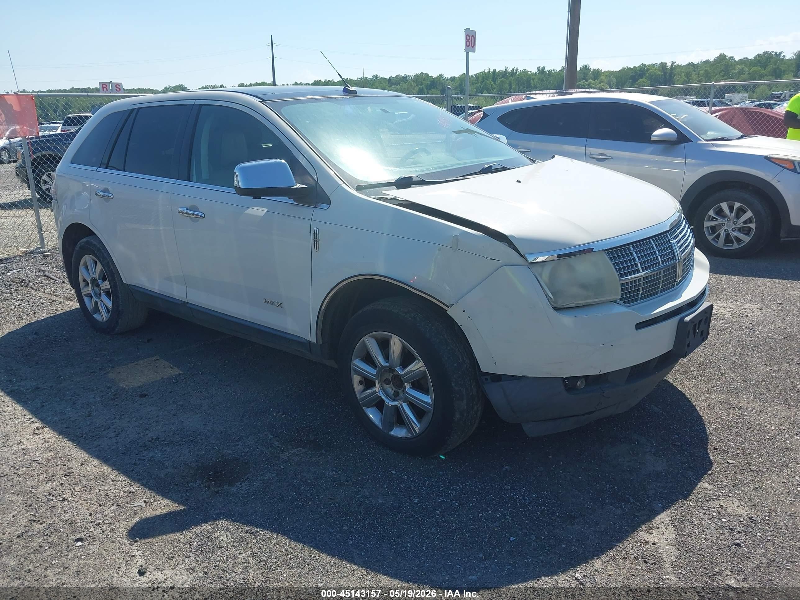 2009 Lincoln Mkx   White vin: 2LMDU88C89BJ05111