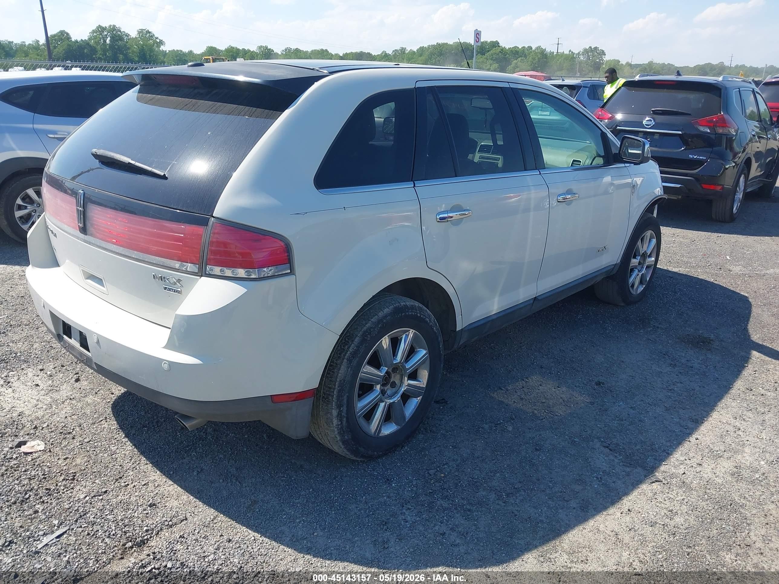 2009 Lincoln Mkx   White vin: 2LMDU88C89BJ05111