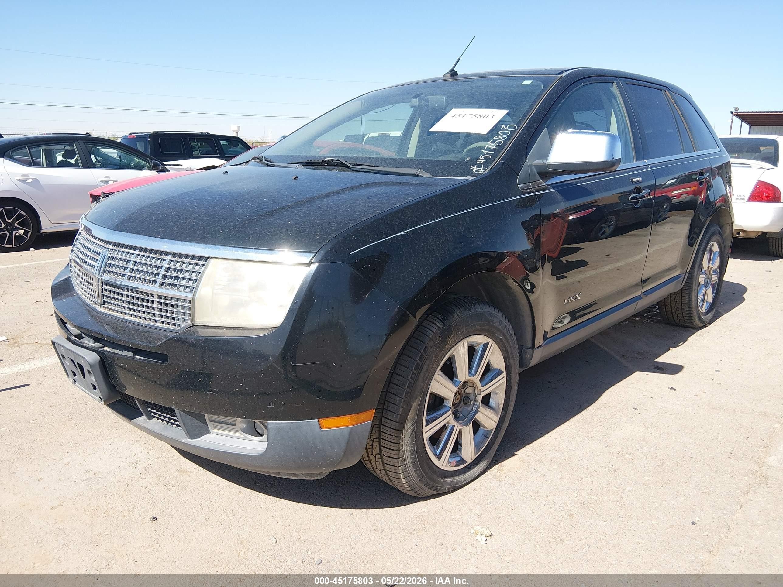 2007 Lincoln Mkx   Black vin: 2LMDU88C97BJ15322
