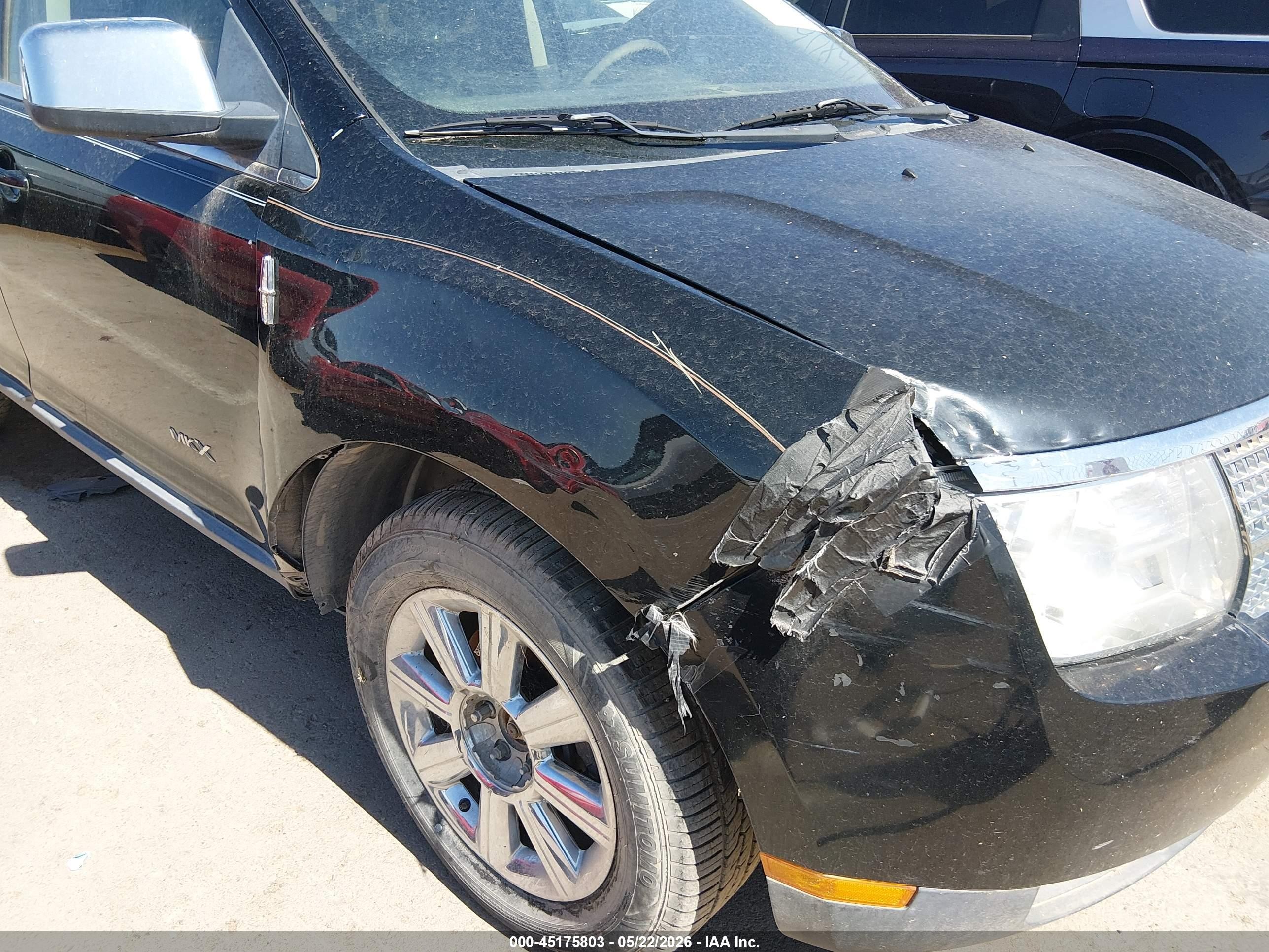 2007 Lincoln Mkx   Black vin: 2LMDU88C97BJ15322