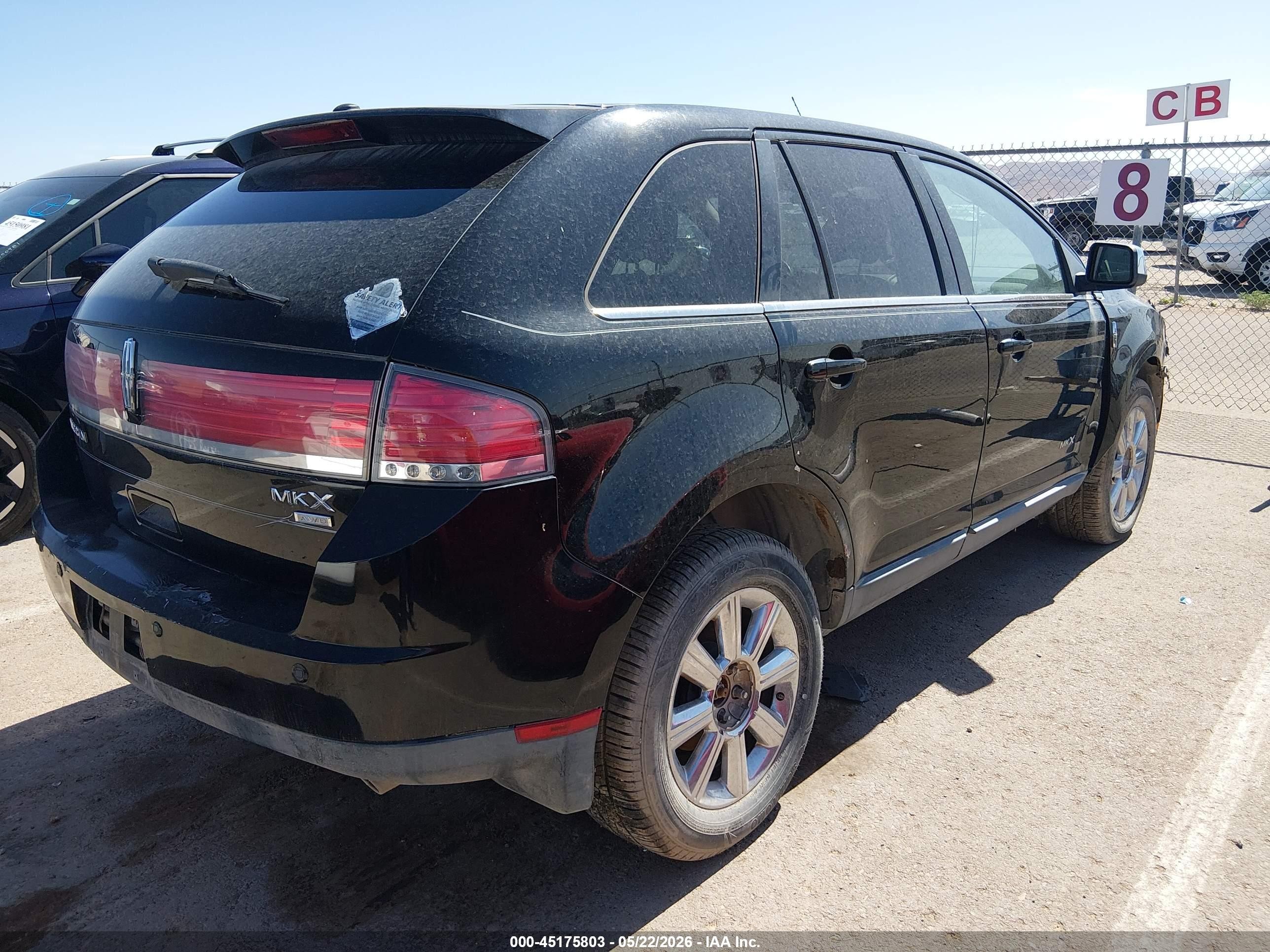 2007 Lincoln Mkx   Black vin: 2LMDU88C97BJ15322