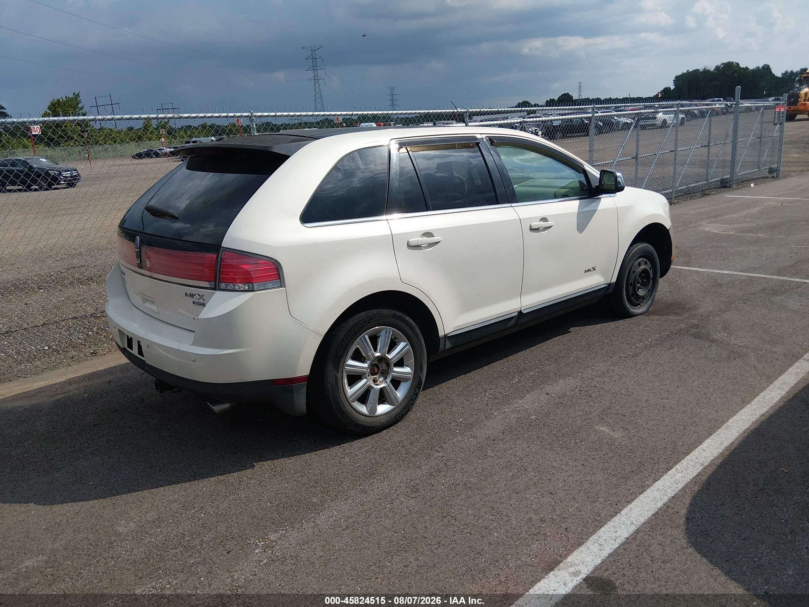 2007 Lincoln Mkx   Cream vin: 2LMDU88C97BJ38177