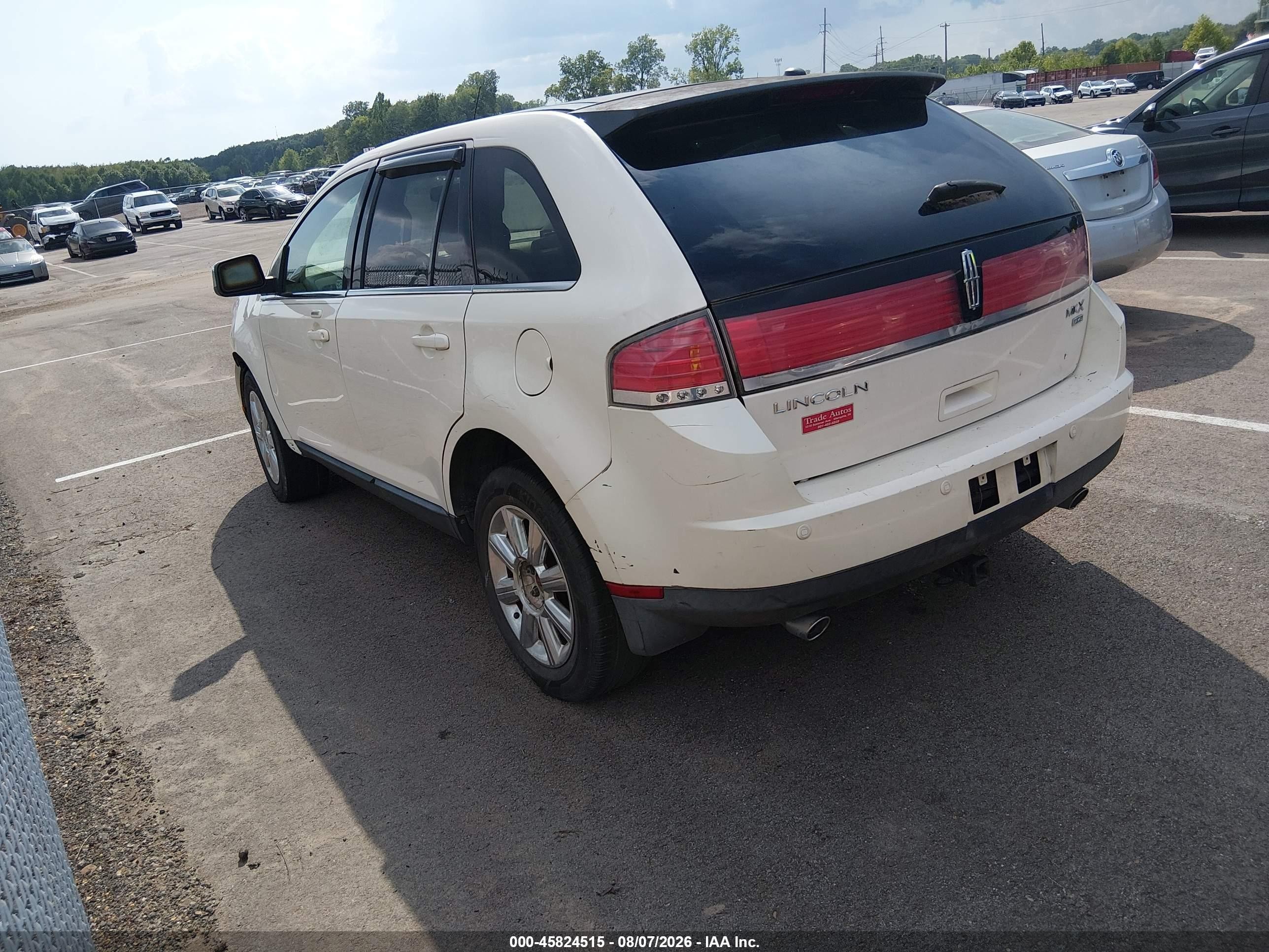 2007 Lincoln Mkx   Cream vin: 2LMDU88C97BJ38177
