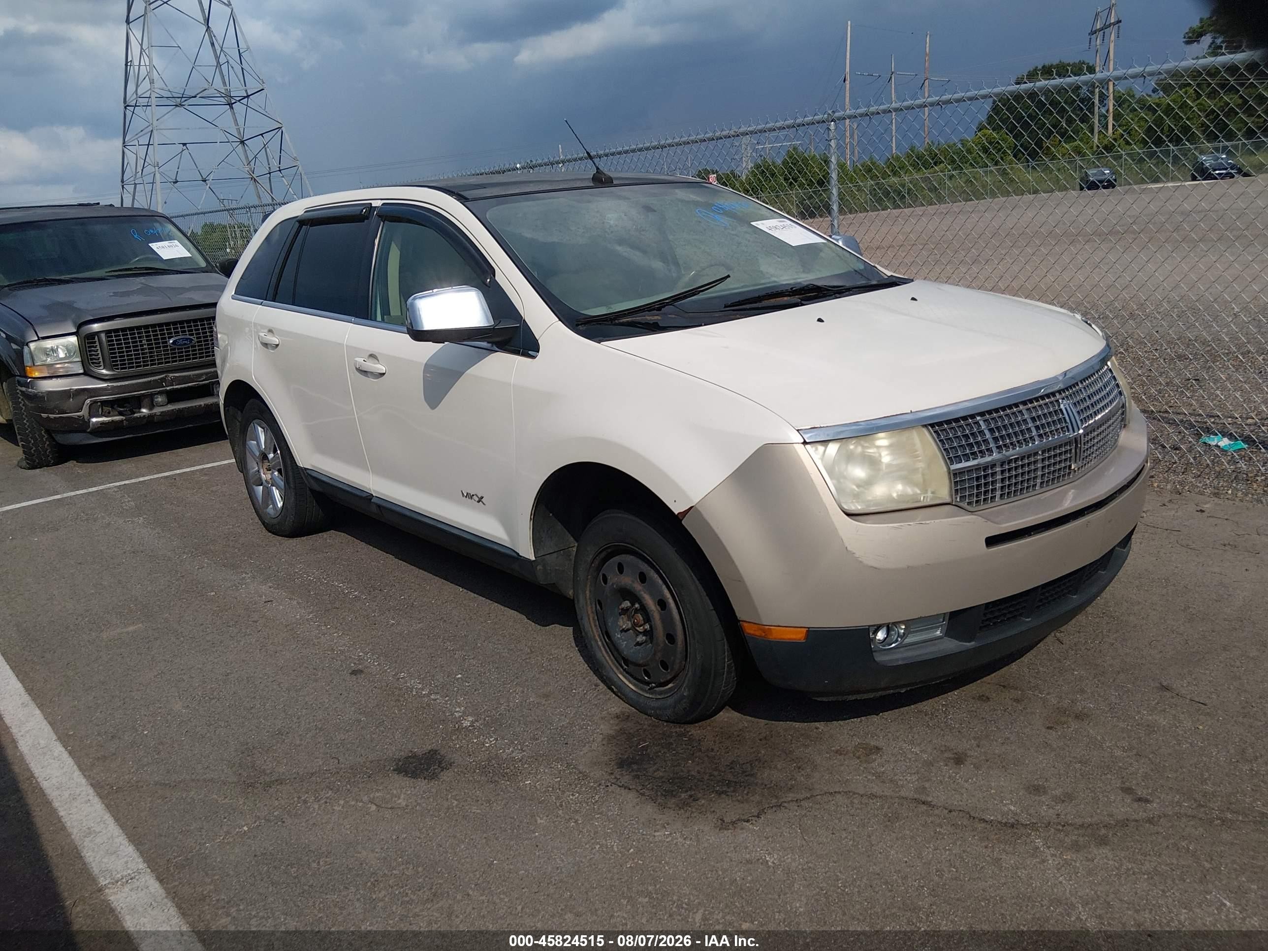 2007 Lincoln Mkx   Cream vin: 2LMDU88C97BJ38177