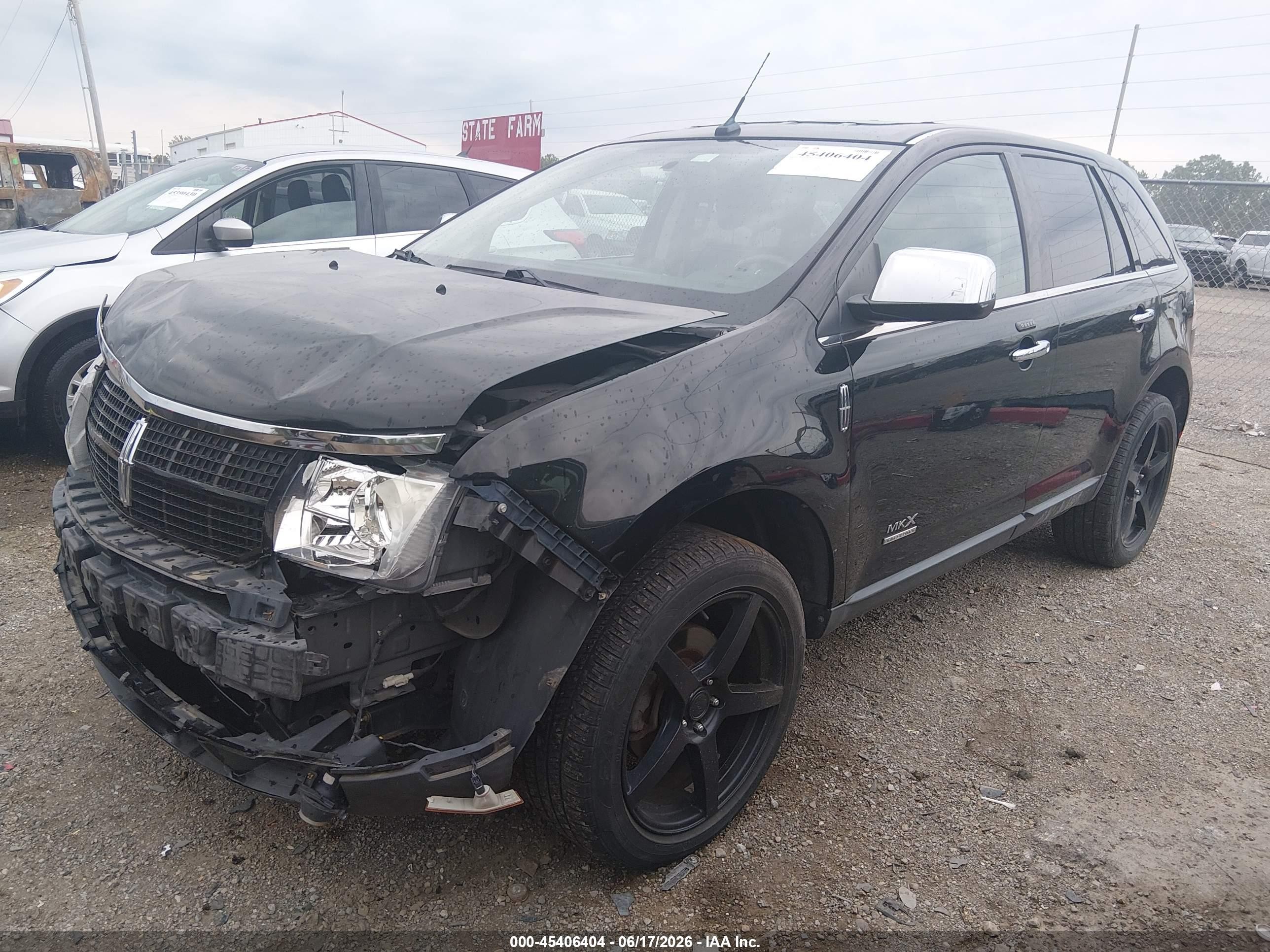 2008 Lincoln Mkx   Black vin: 2LMDU88C98BJ11983