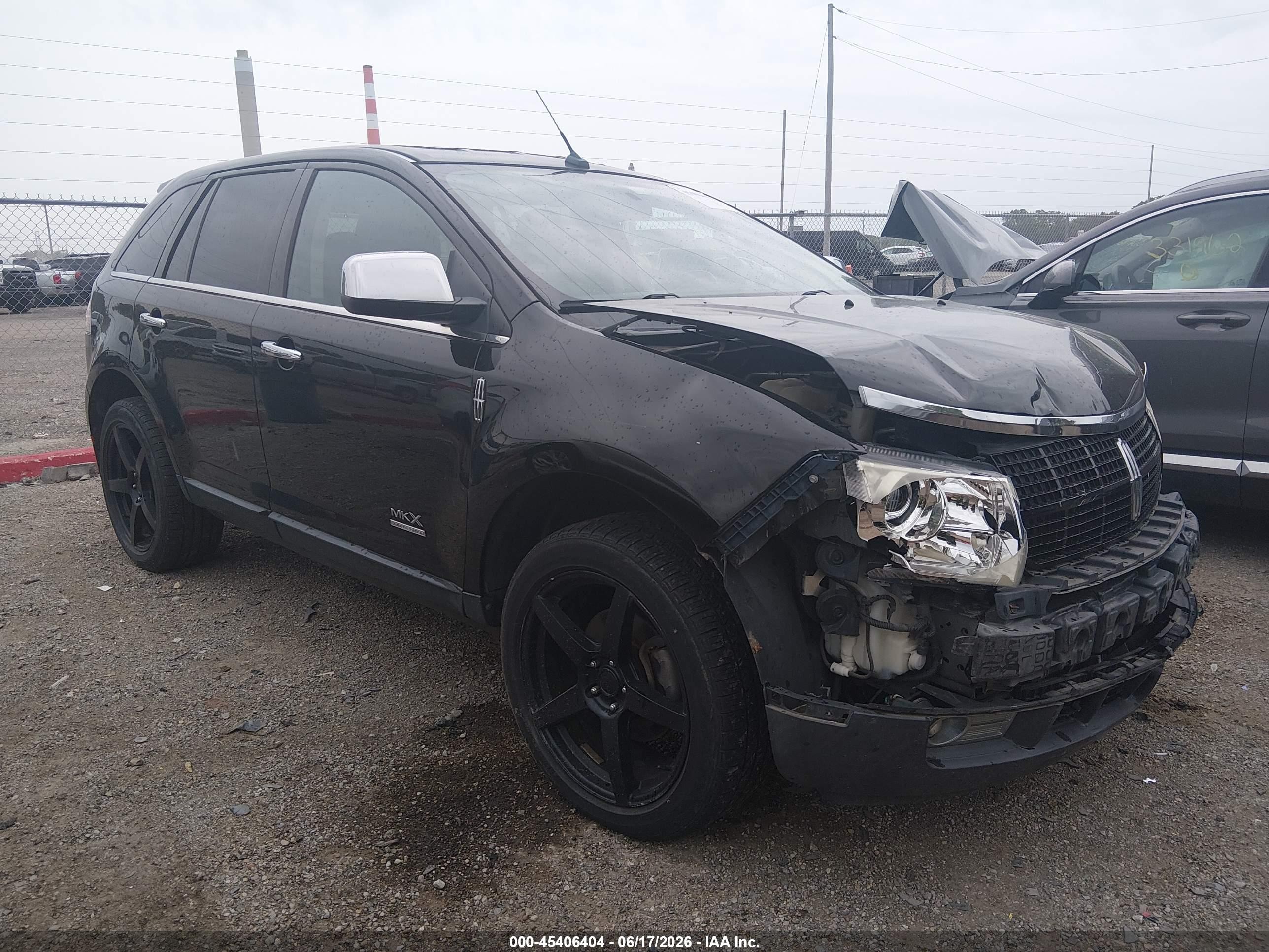 2008 Lincoln Mkx   Black vin: 2LMDU88C98BJ11983