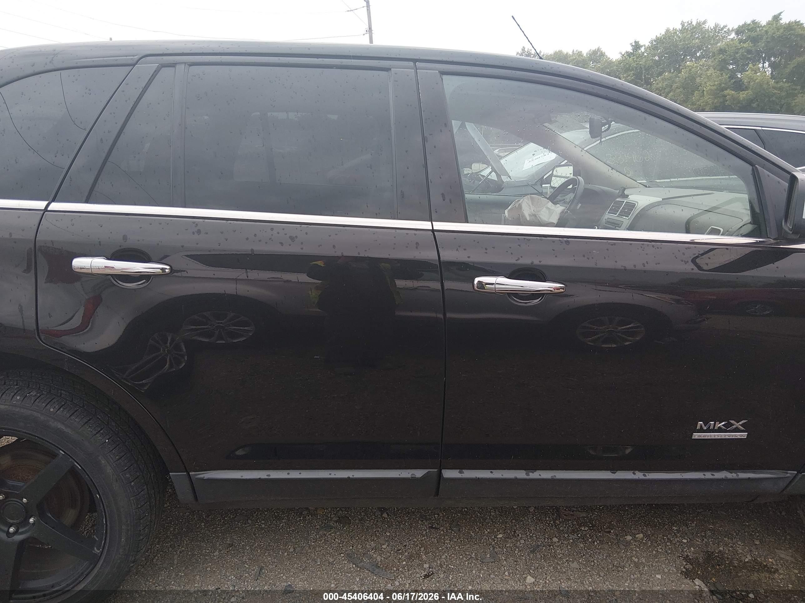 2008 Lincoln Mkx   Black vin: 2LMDU88C98BJ11983