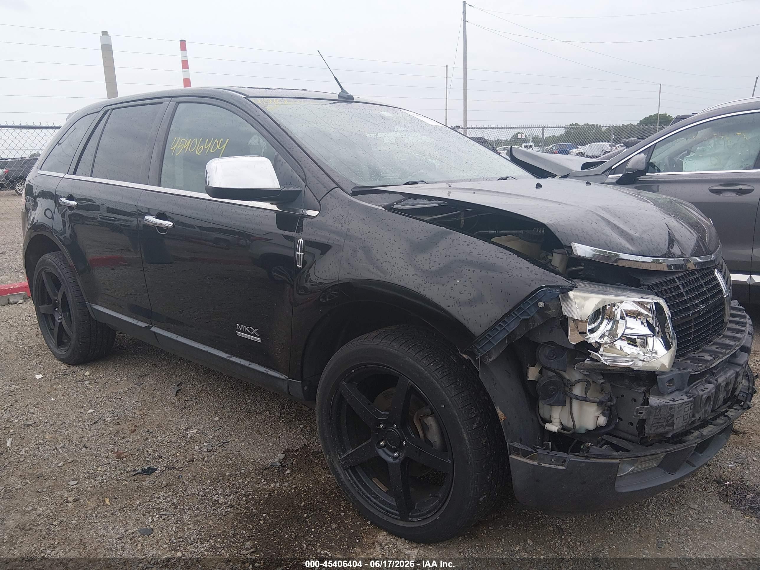 2008 Lincoln Mkx   Black vin: 2LMDU88C98BJ11983