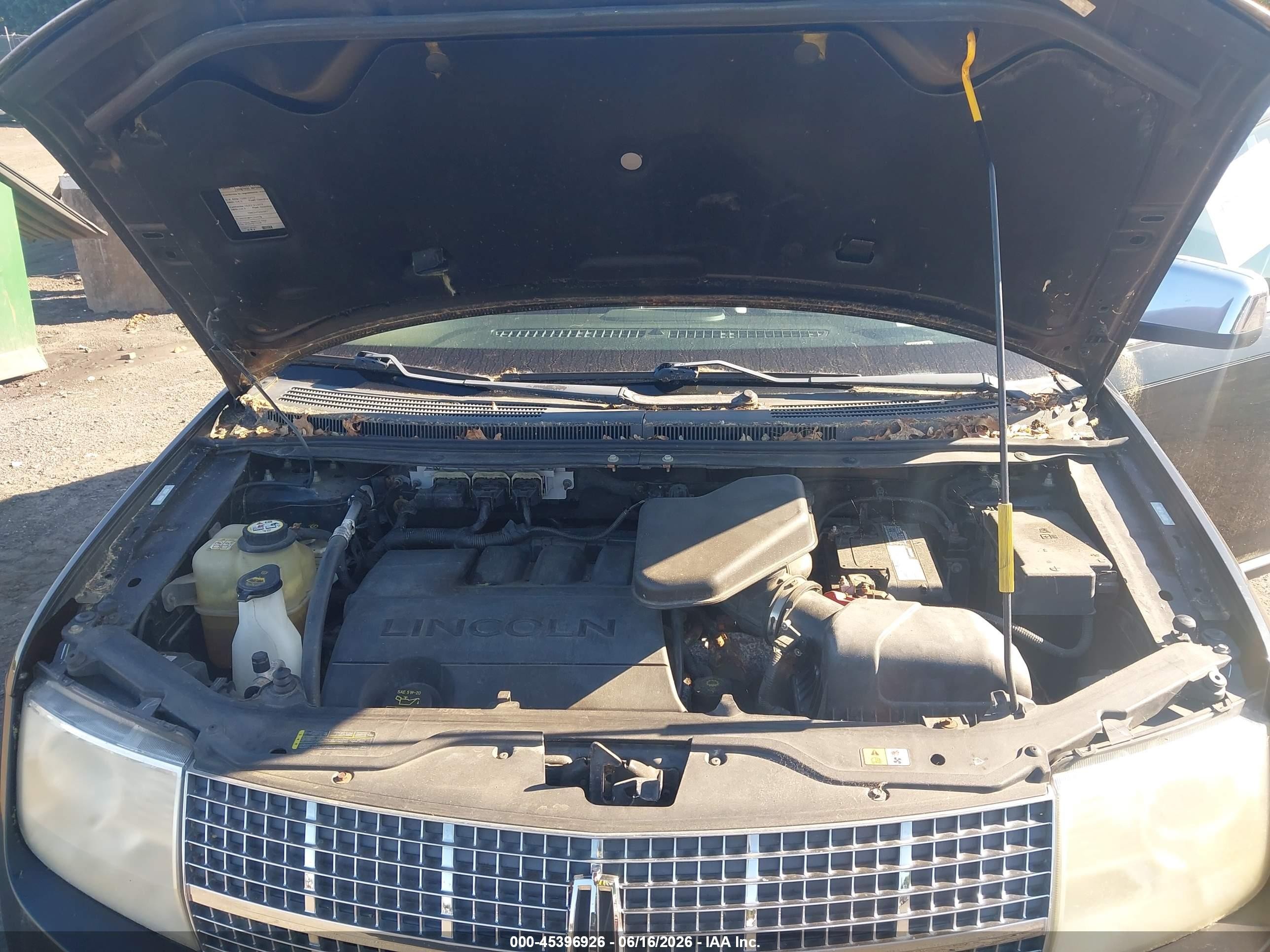 2008 Lincoln Mkx   Black vin: 2LMDU88C98BJ24314