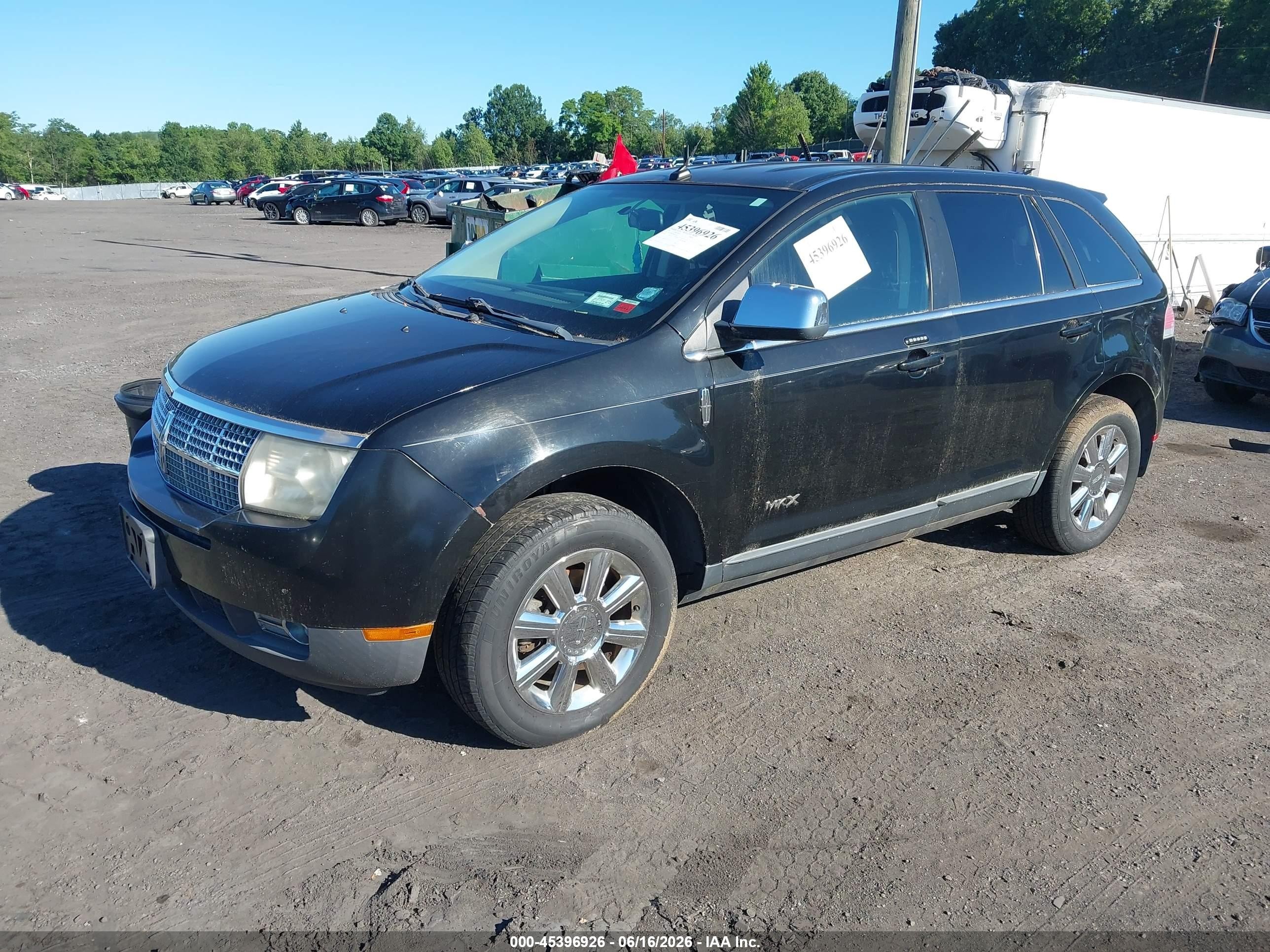 2008 Lincoln Mkx   Black vin: 2LMDU88C98BJ24314