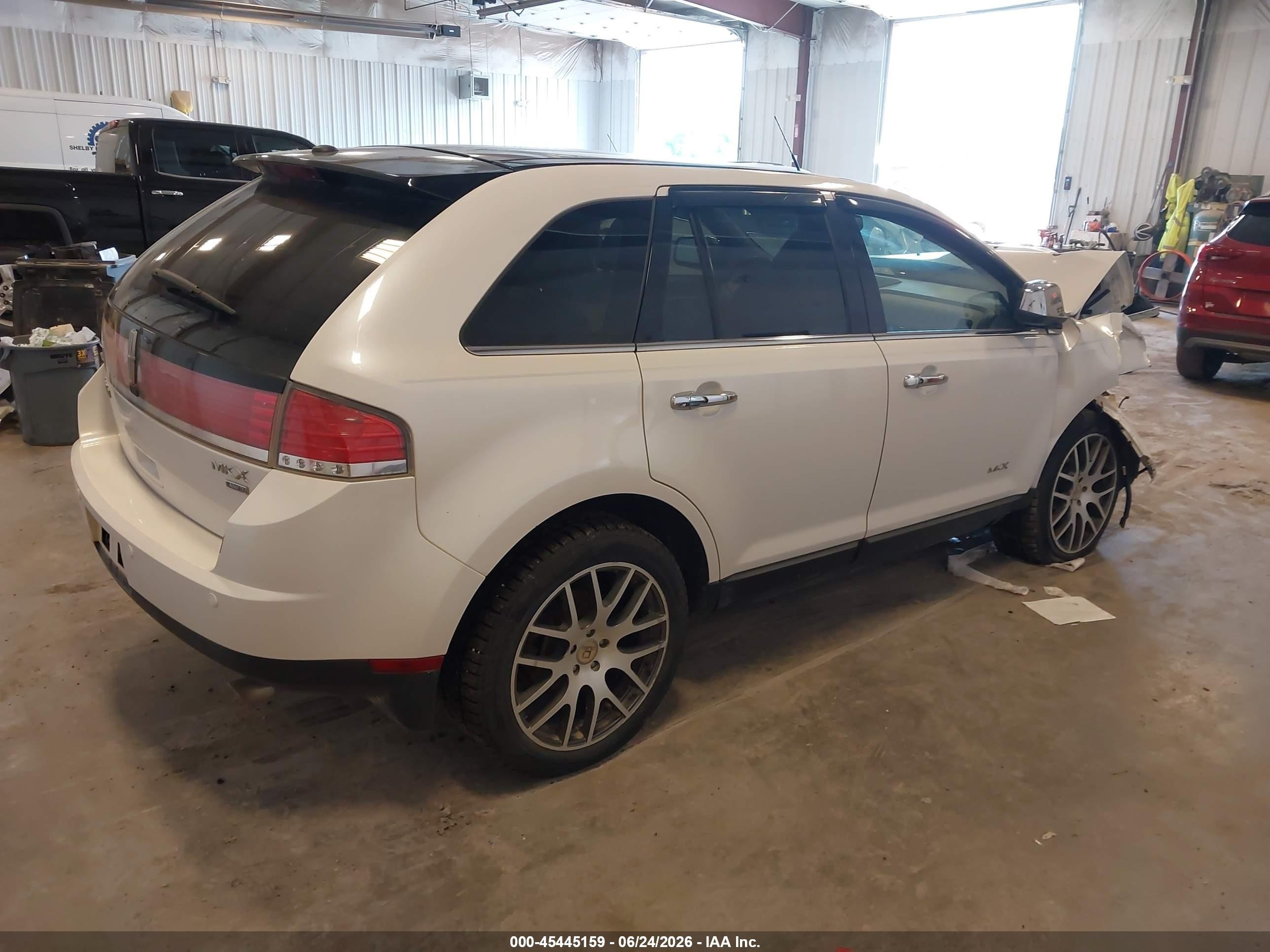 2009 Lincoln Mkx   White vin: 2LMDU88C99BJ01004