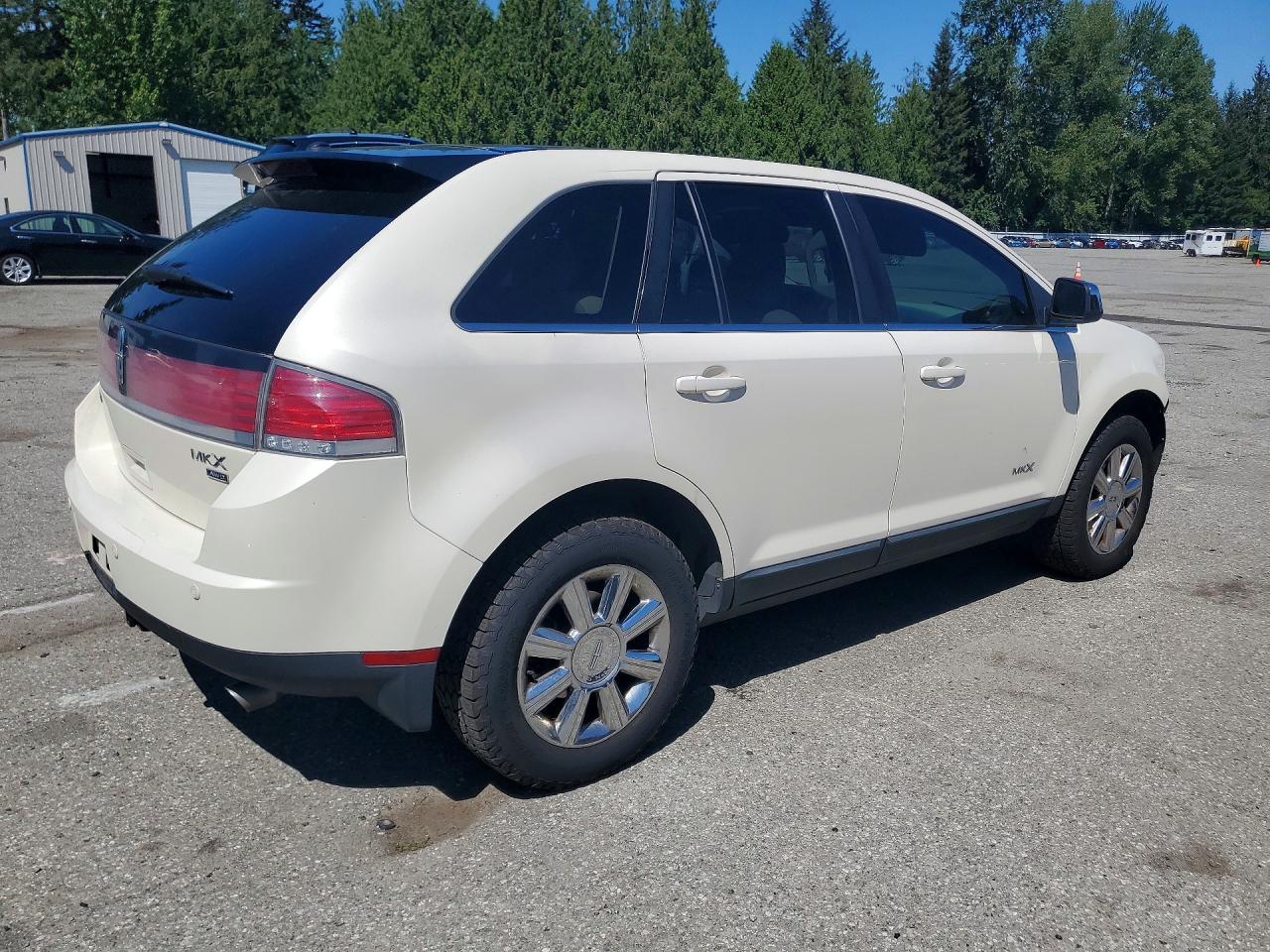2007 Lincoln Mkx White vin: 2LMDU88CX7BJ37796