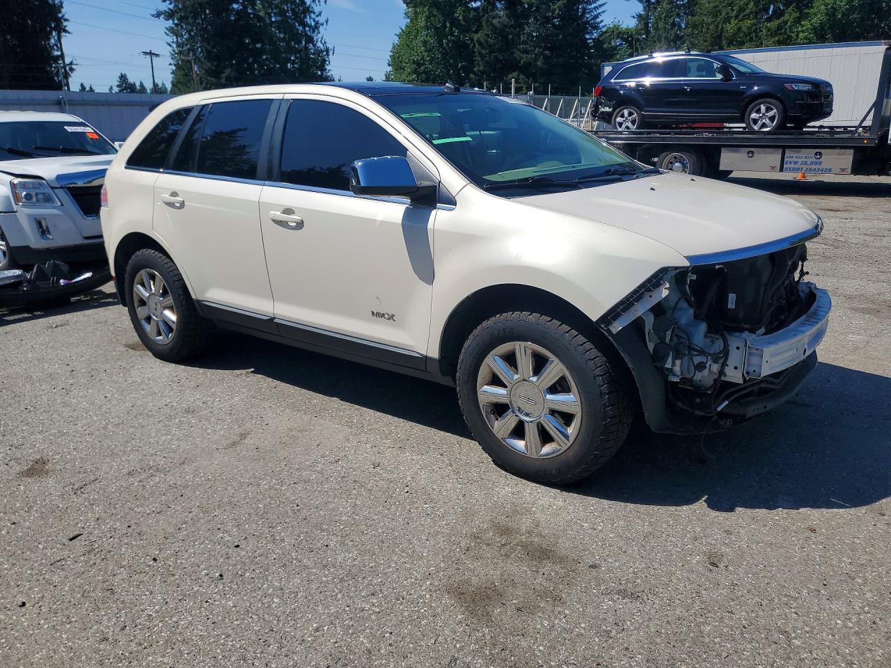 2007 Lincoln Mkx White vin: 2LMDU88CX7BJ37796