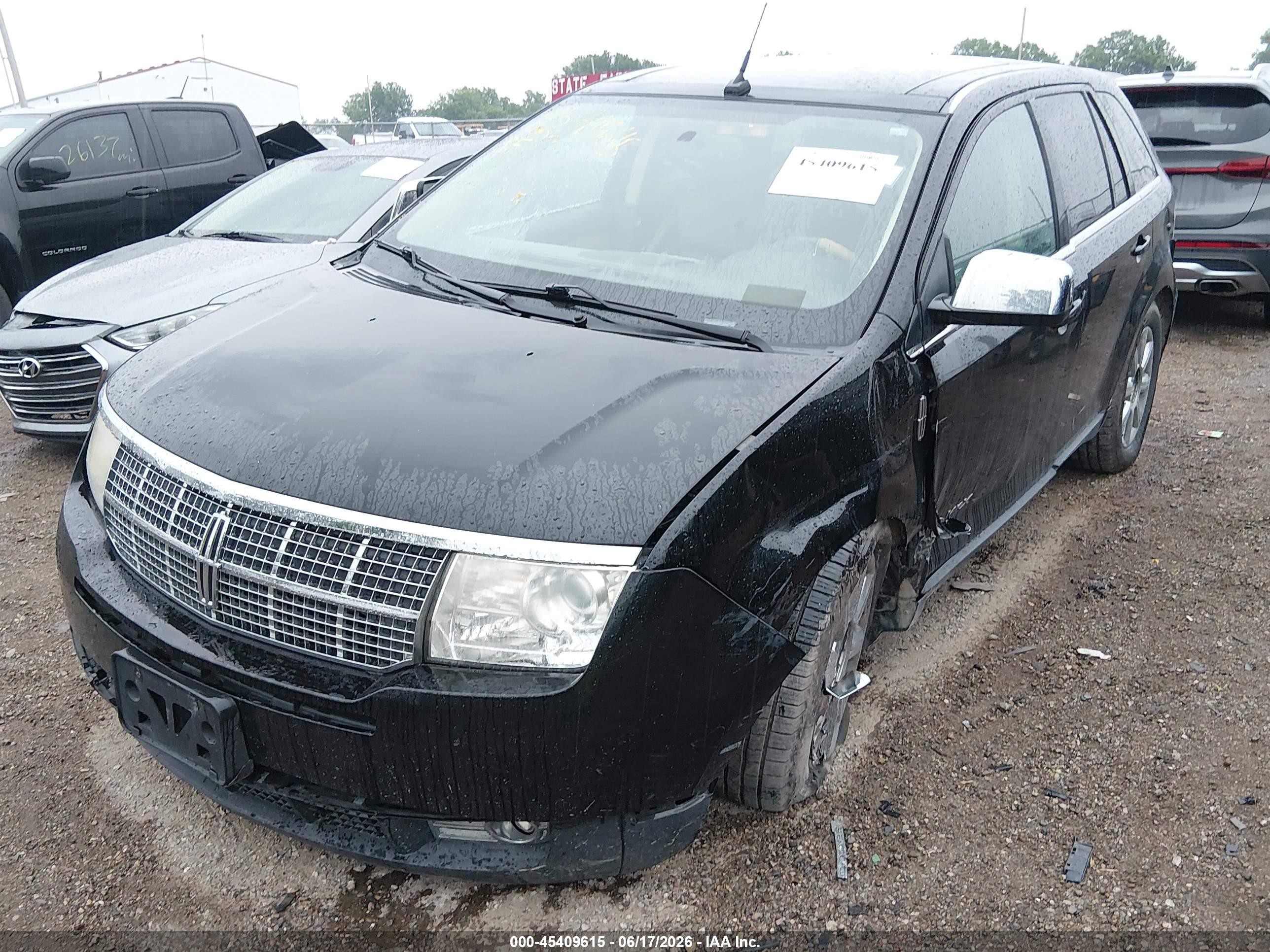 2008 Lincoln Mkx   Black vin: 2LMDU88CX8BJ02273