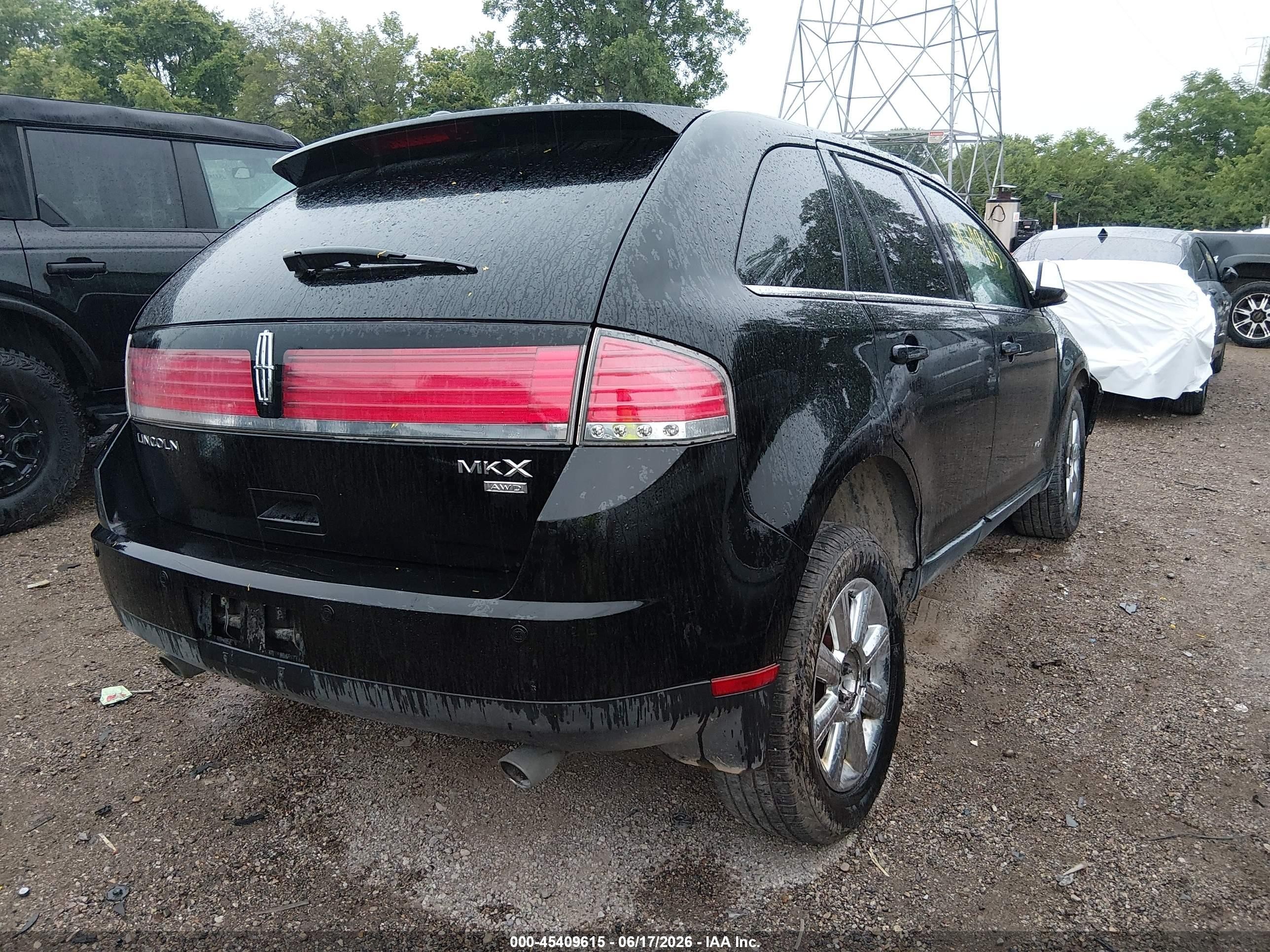 2008 Lincoln Mkx   Black vin: 2LMDU88CX8BJ02273