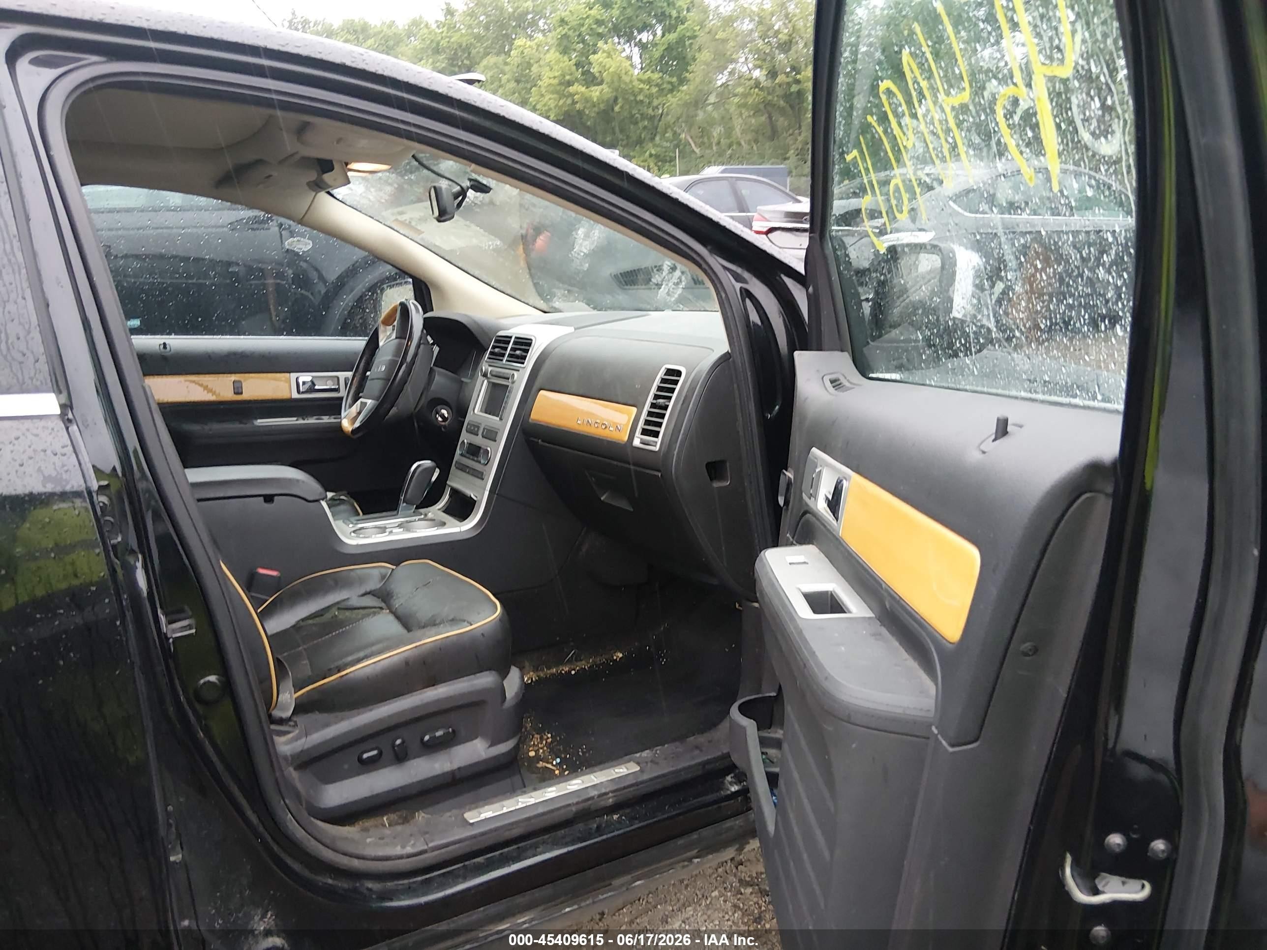 2008 Lincoln Mkx   Black vin: 2LMDU88CX8BJ02273