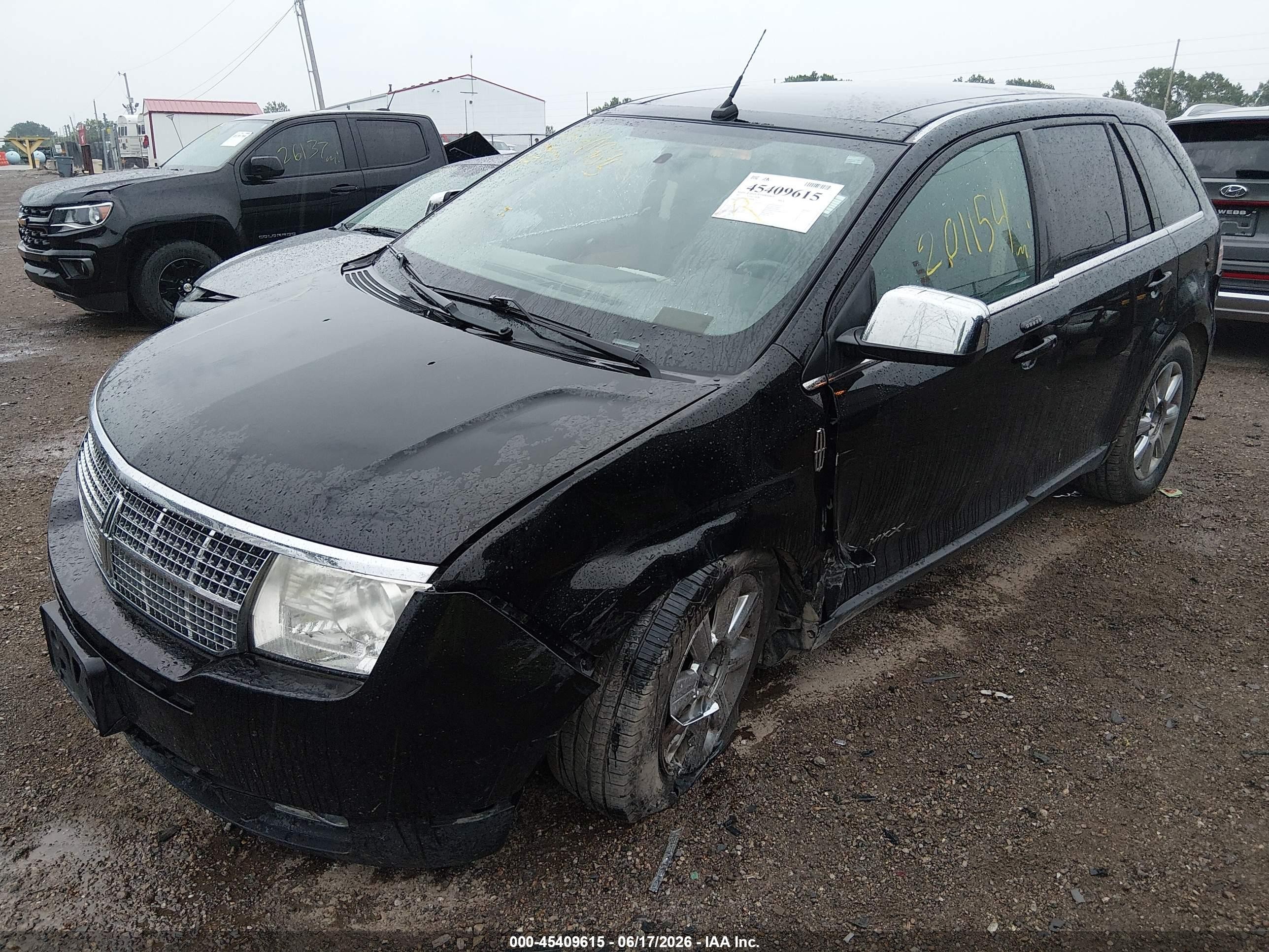 2008 Lincoln Mkx   Black vin: 2LMDU88CX8BJ02273