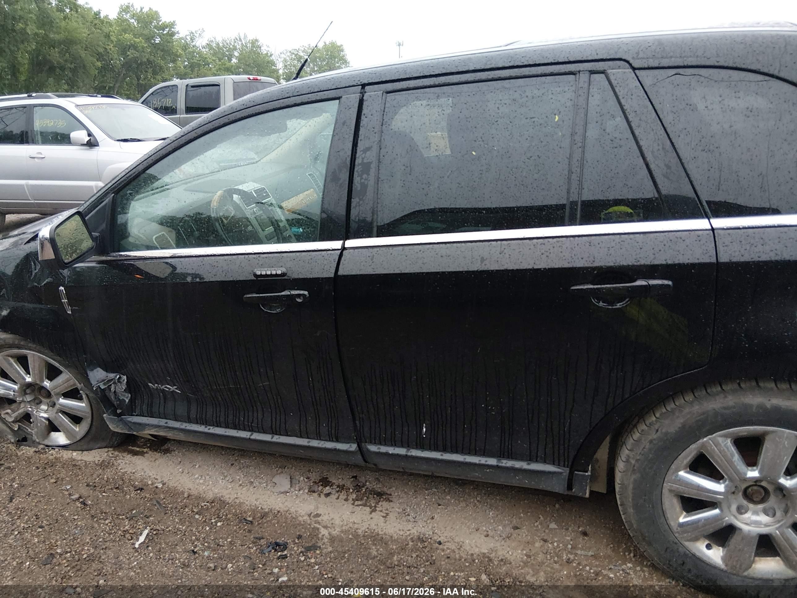 2008 Lincoln Mkx   Black vin: 2LMDU88CX8BJ02273