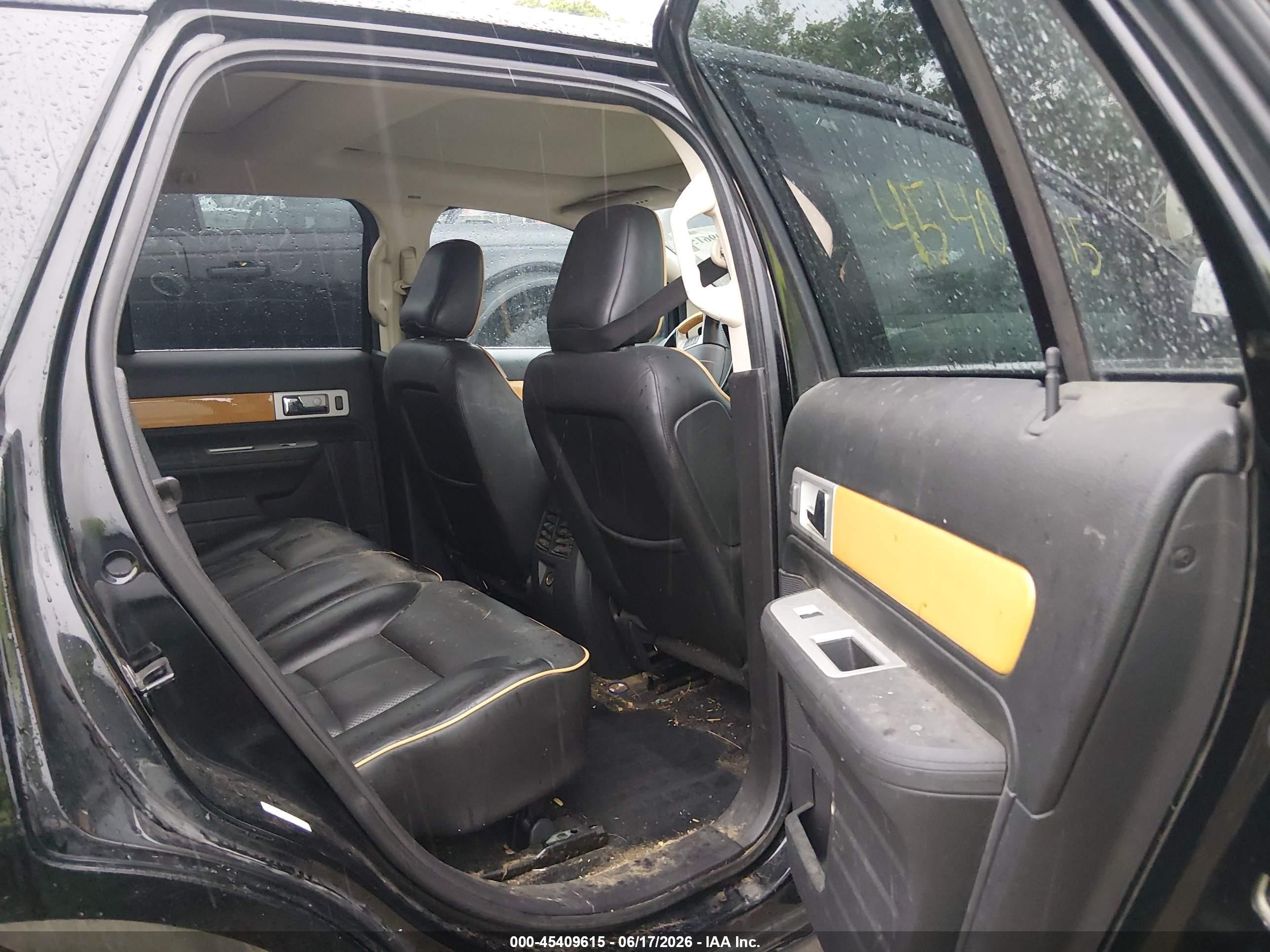 2008 Lincoln Mkx   Black vin: 2LMDU88CX8BJ02273