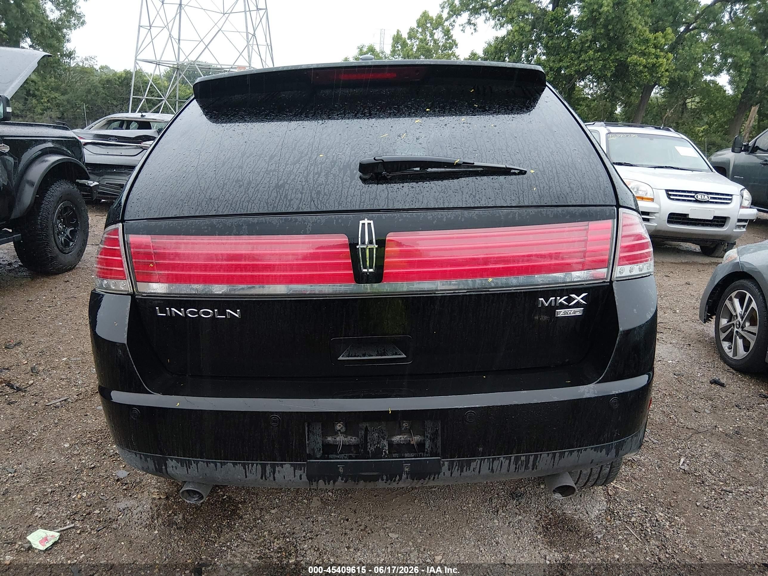 2008 Lincoln Mkx   Black vin: 2LMDU88CX8BJ02273