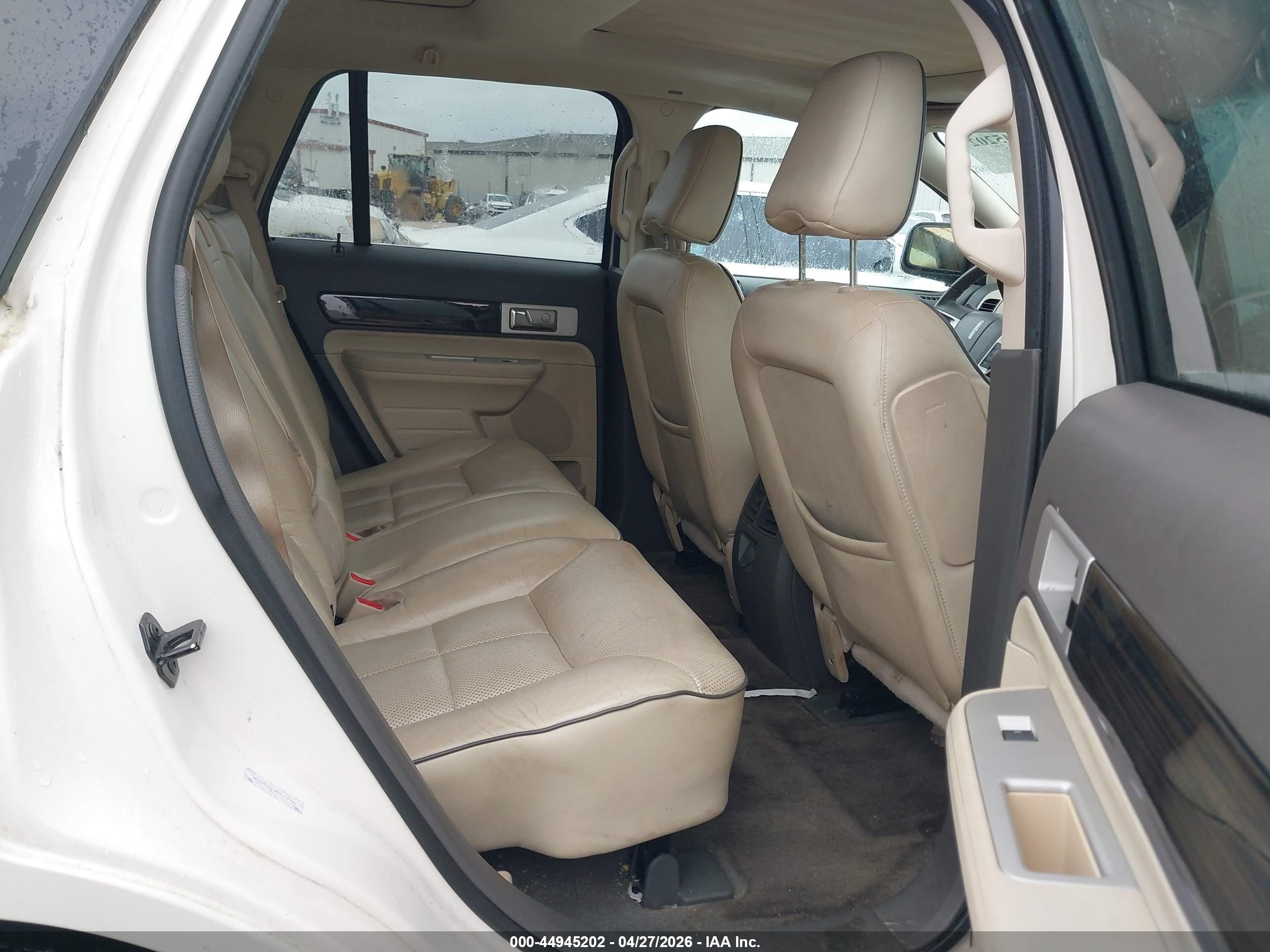 2008 Lincoln Mkx   White vin: 2LMDU88CX8BJ08123