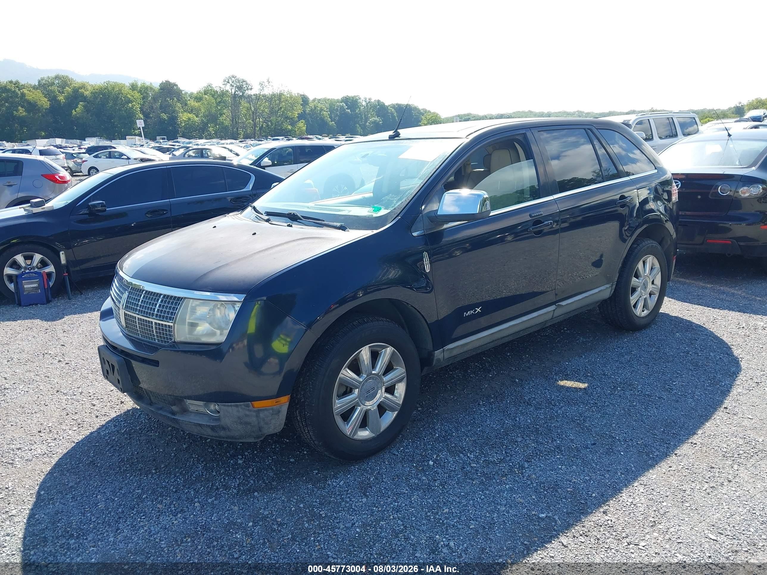 2008 Lincoln Mkx   Blue vin: 2LMDU88CX8BJ12012