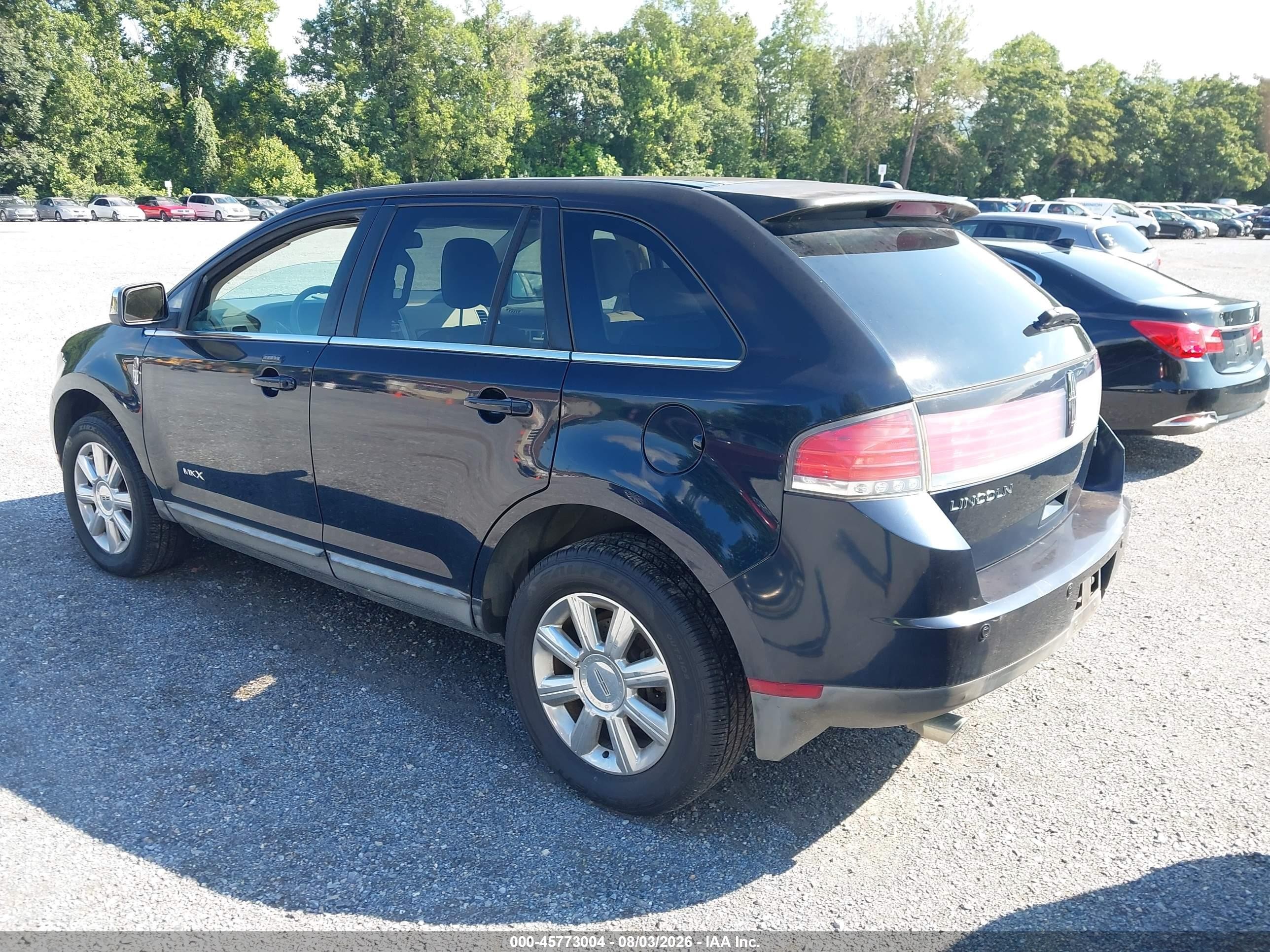 2008 Lincoln Mkx   Blue vin: 2LMDU88CX8BJ12012