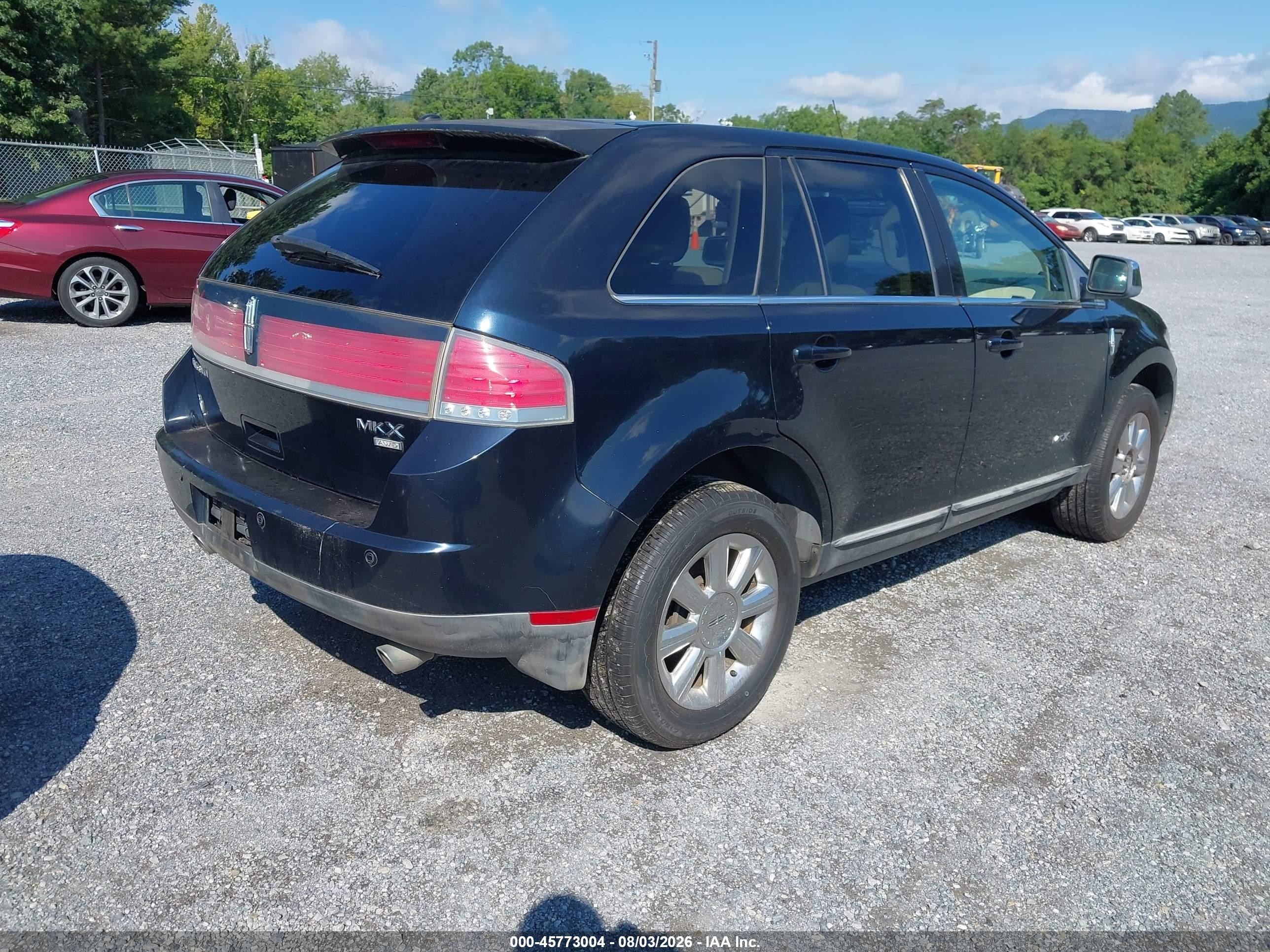 2008 Lincoln Mkx   Blue vin: 2LMDU88CX8BJ12012