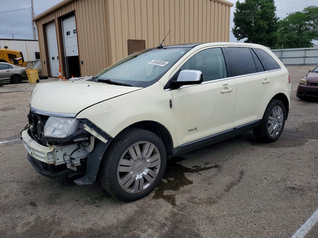 2008 Lincoln Mkx Cream vin: 2LMDU88CX8BJ17324