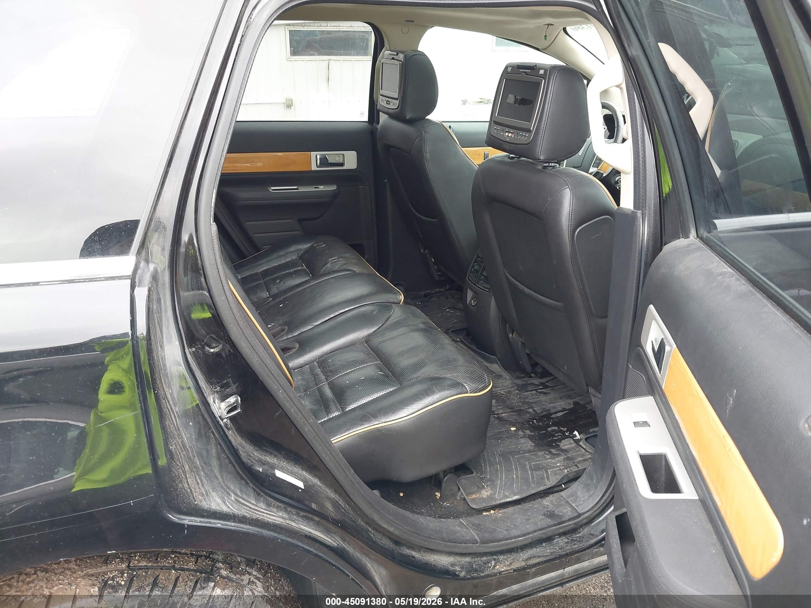 2008 Lincoln Mkx   Black vin: 2LMDU88CX8BJ27996