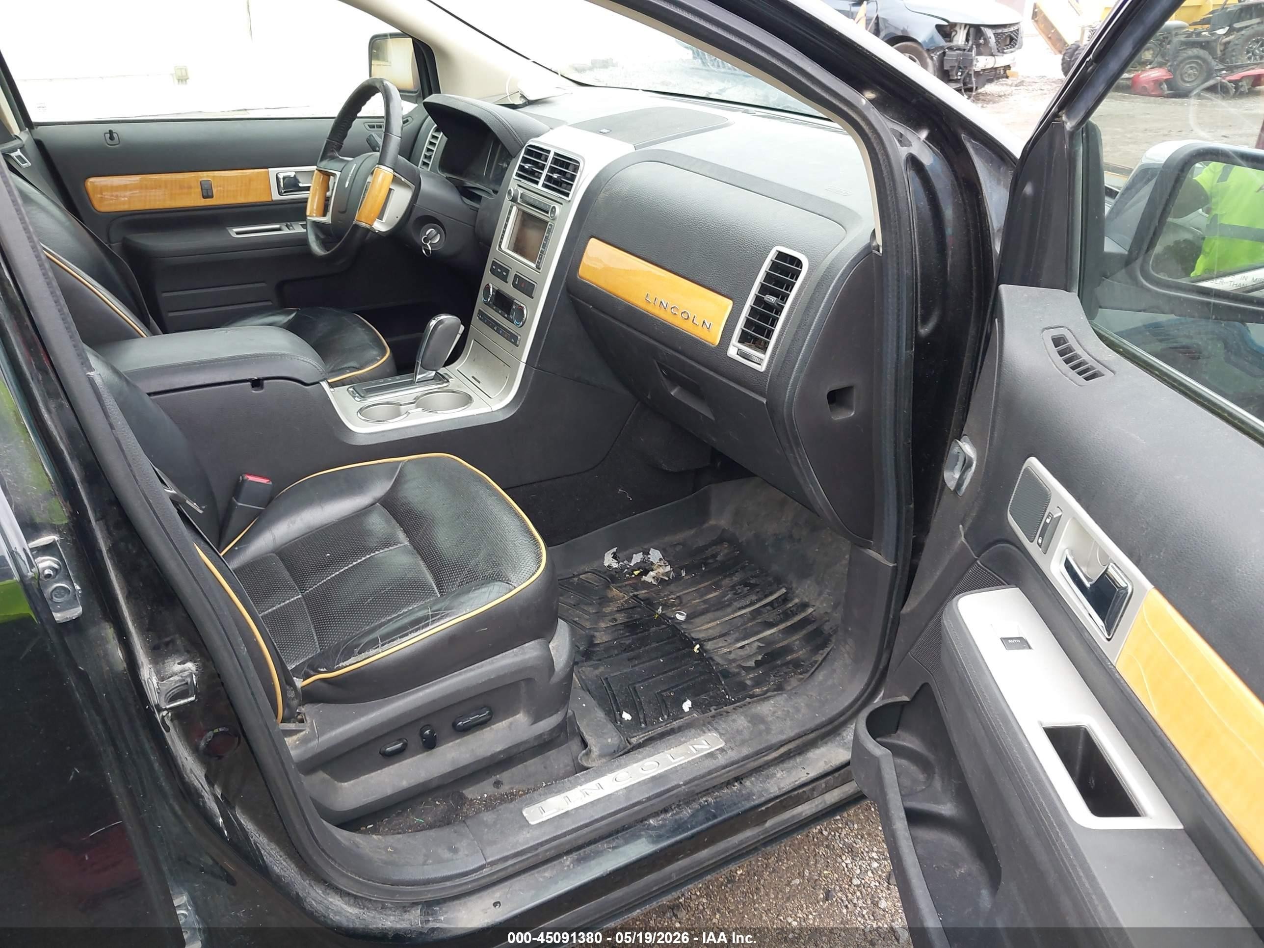 2008 Lincoln Mkx   Black vin: 2LMDU88CX8BJ27996