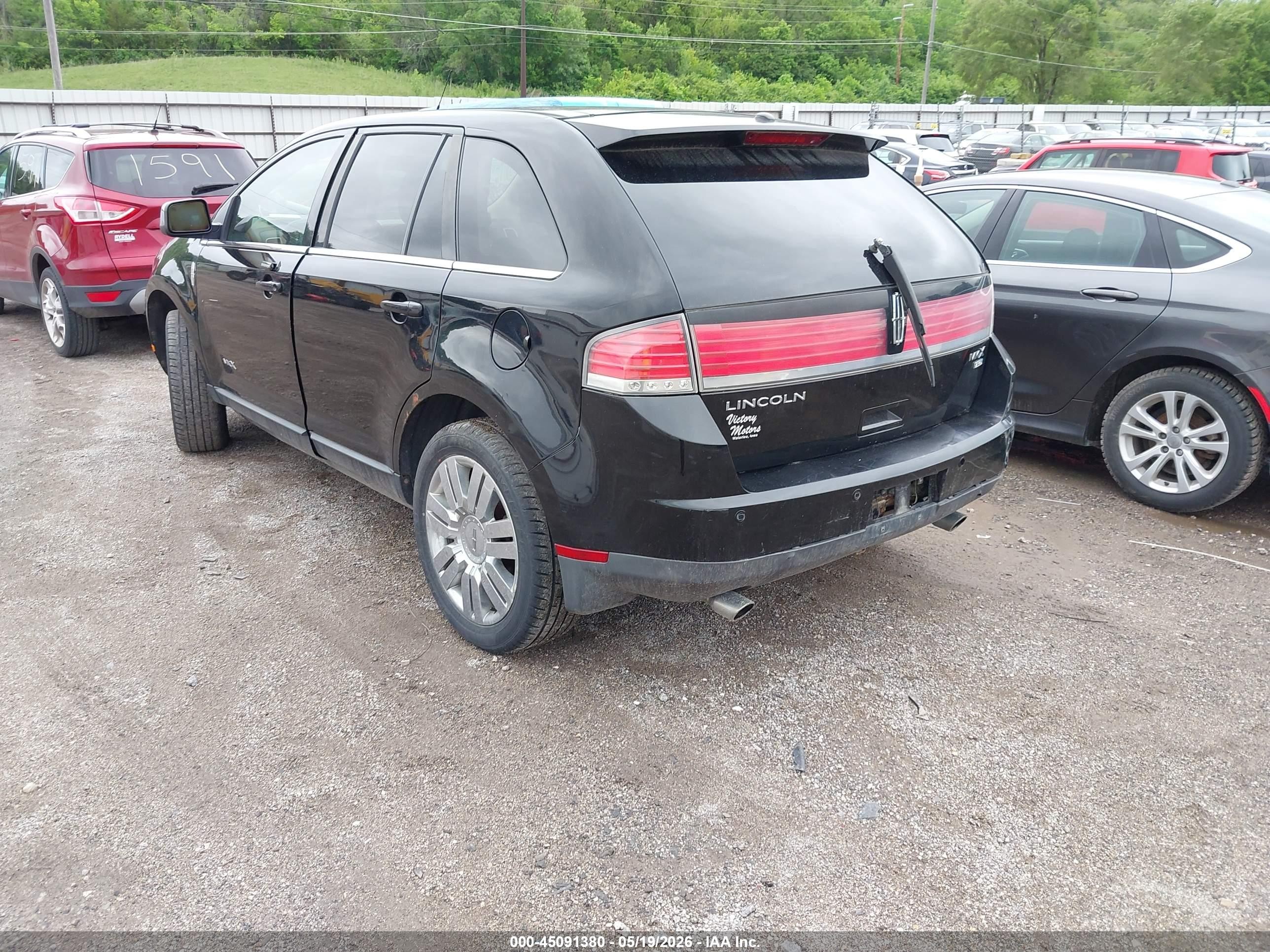 2008 Lincoln Mkx   Black vin: 2LMDU88CX8BJ27996