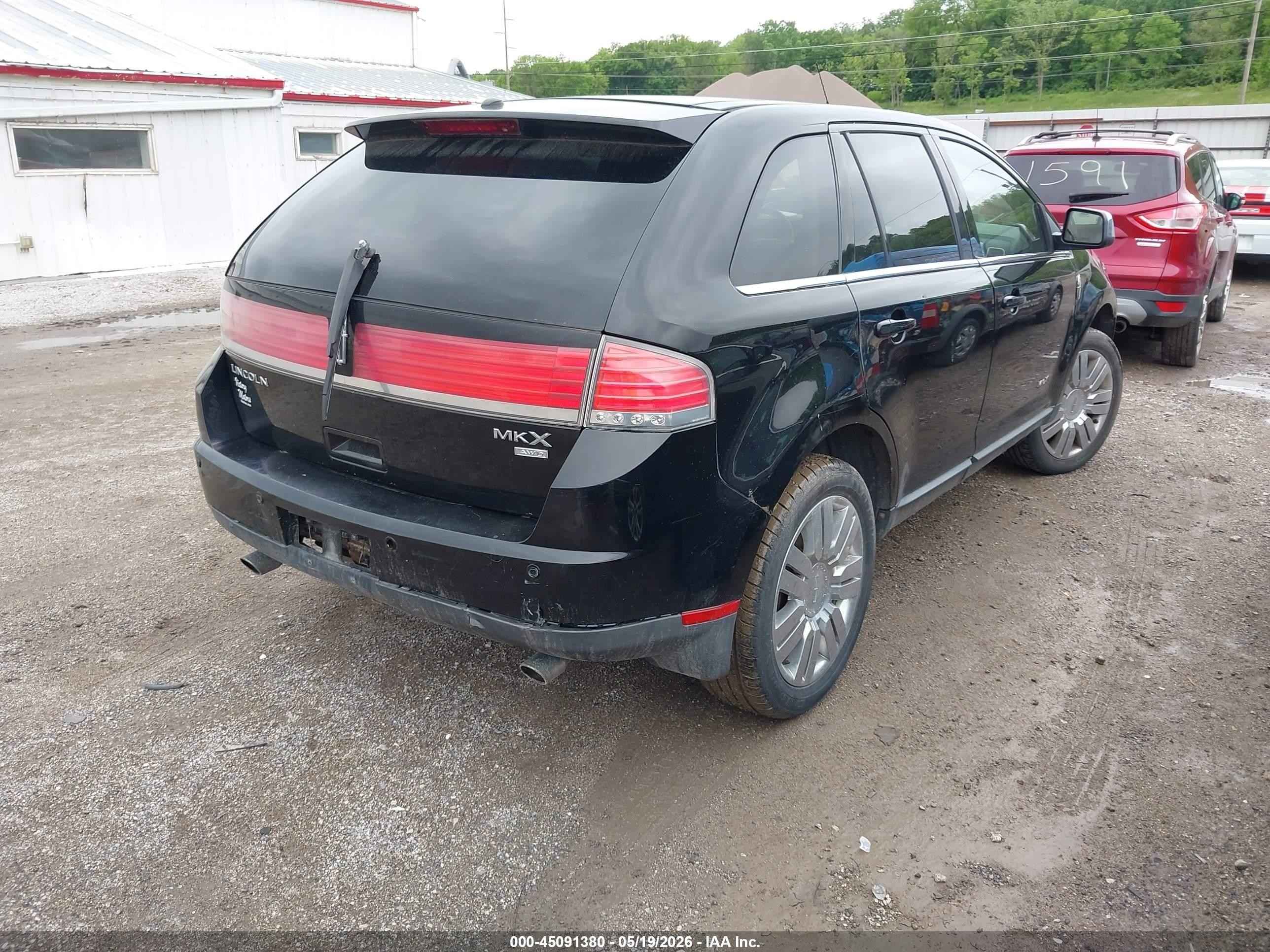2008 Lincoln Mkx   Black vin: 2LMDU88CX8BJ27996