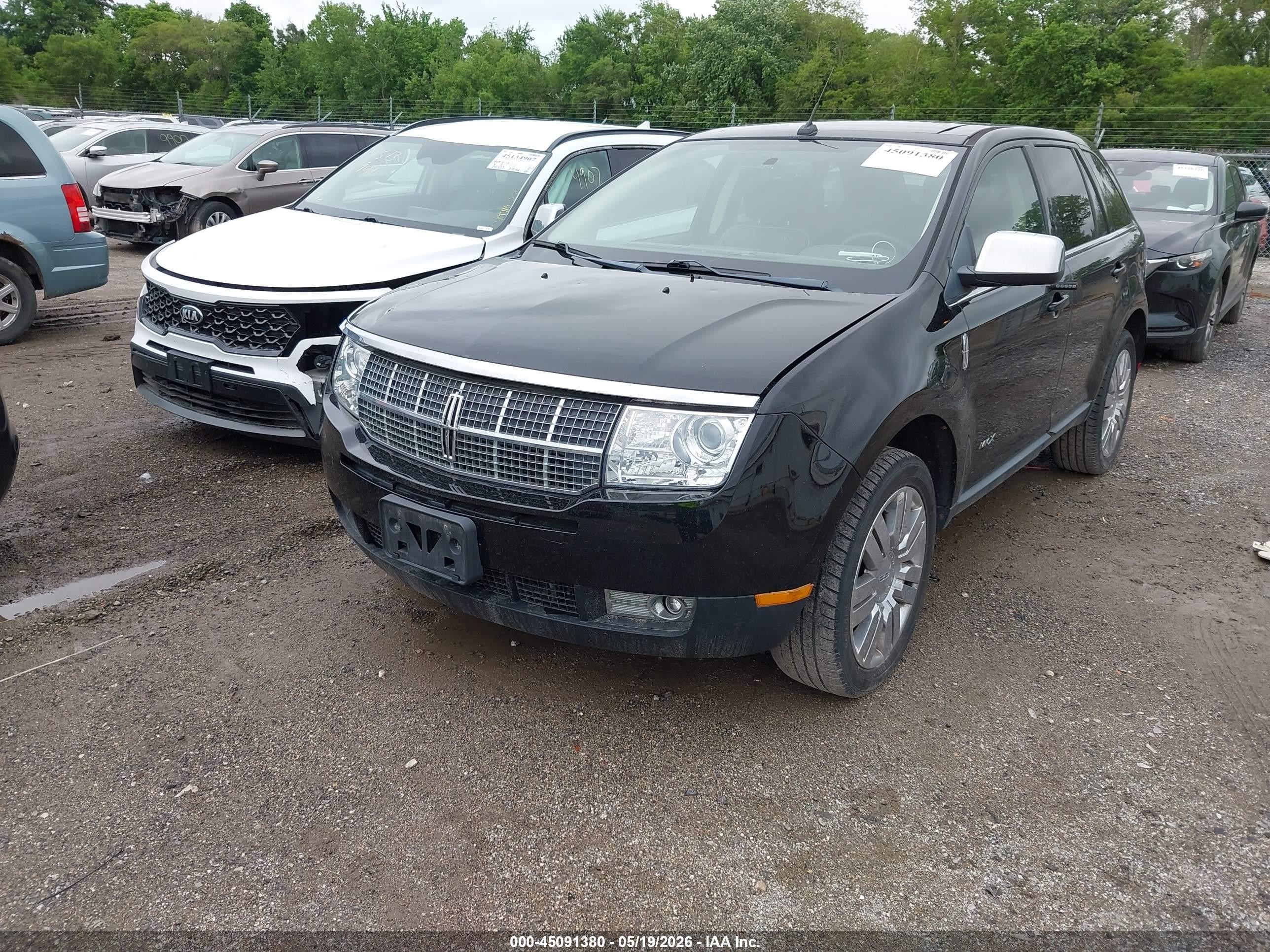2008 Lincoln Mkx   Black vin: 2LMDU88CX8BJ27996