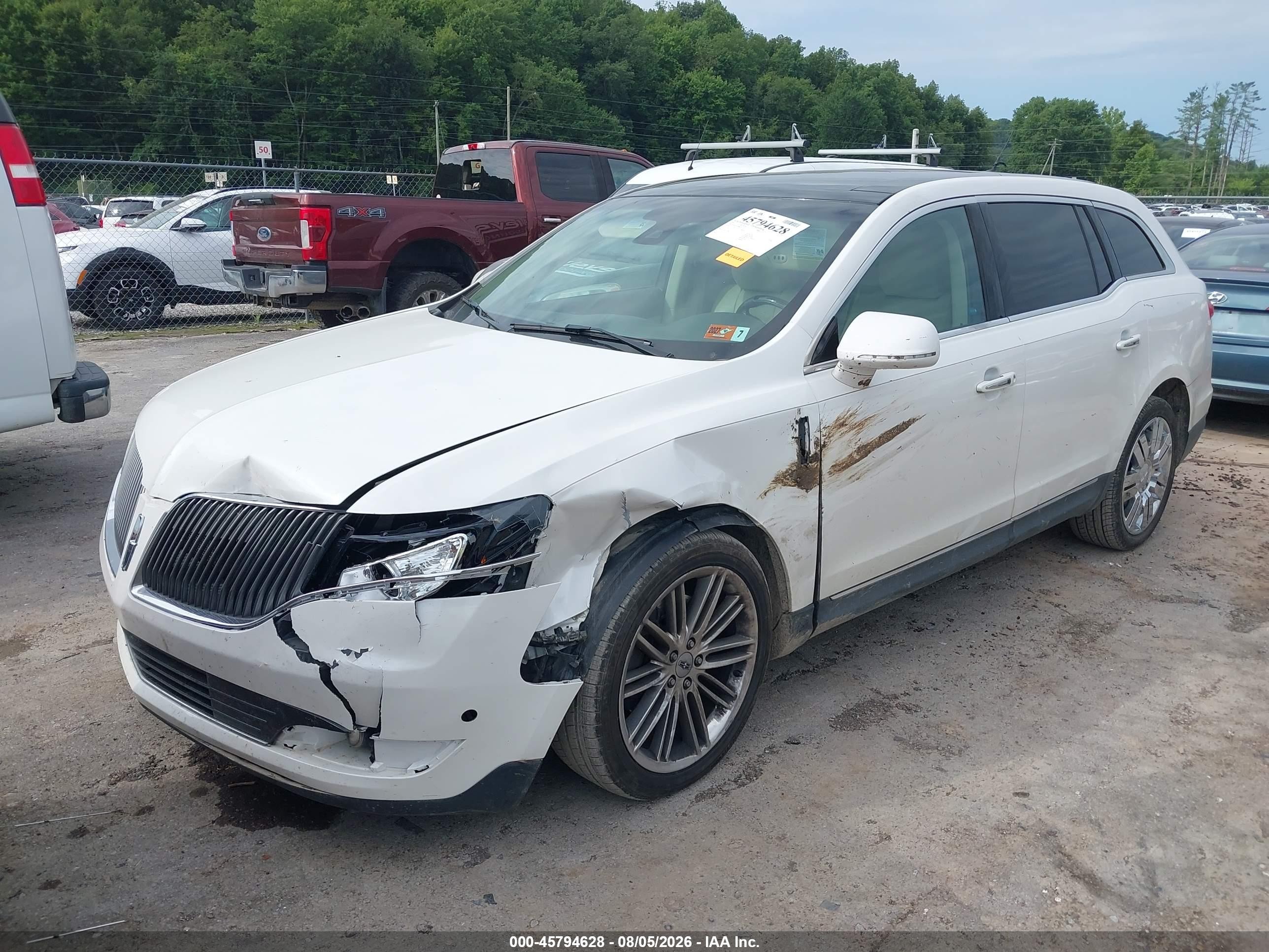 2013 Lincoln Mkt Ecoboost Белый vin: 2LMHJ5AT0DBL52179