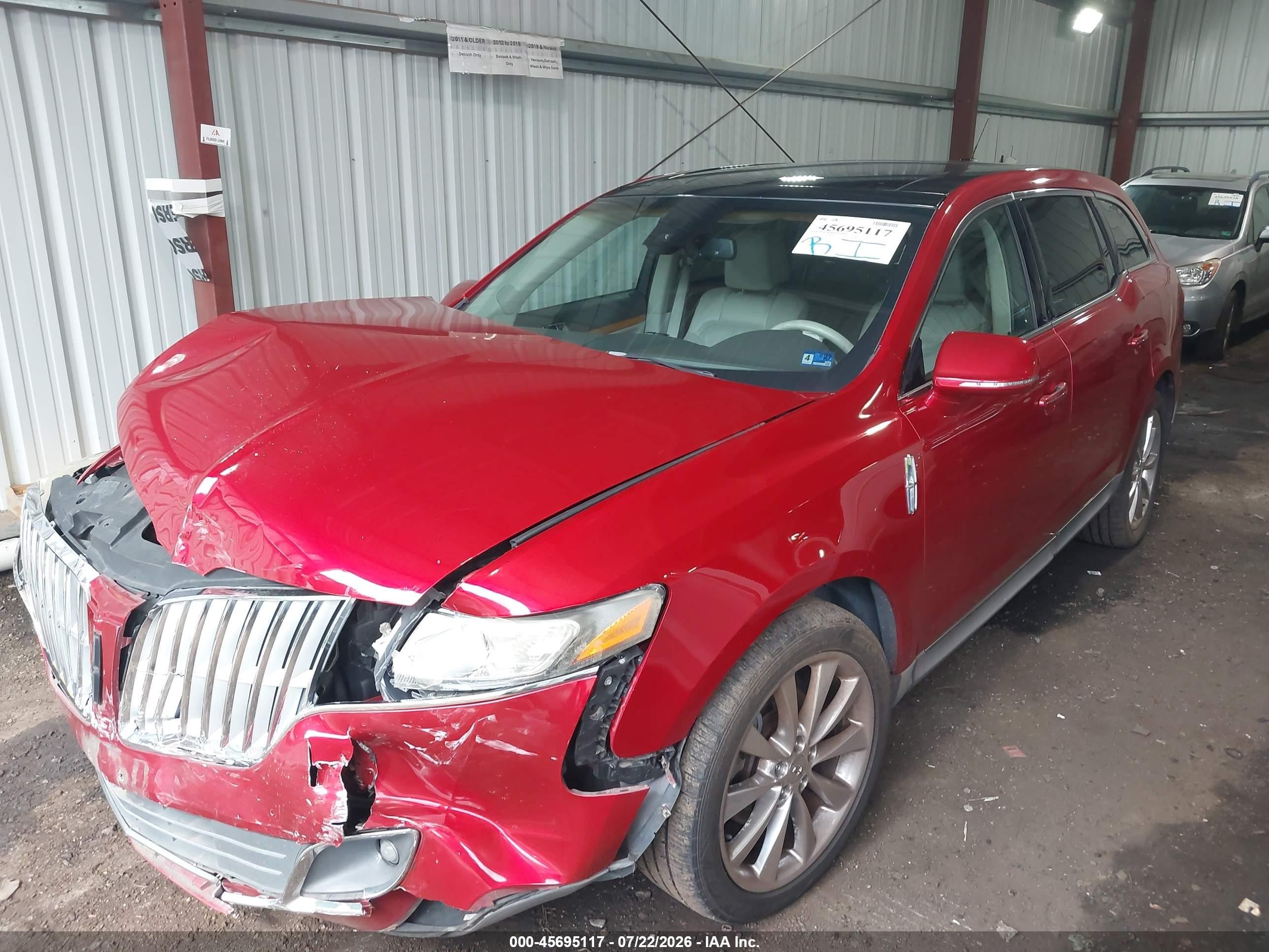 2010 Lincoln Mkt Ecoboost Red vin: 2LMHJ5AT2ABJ13308