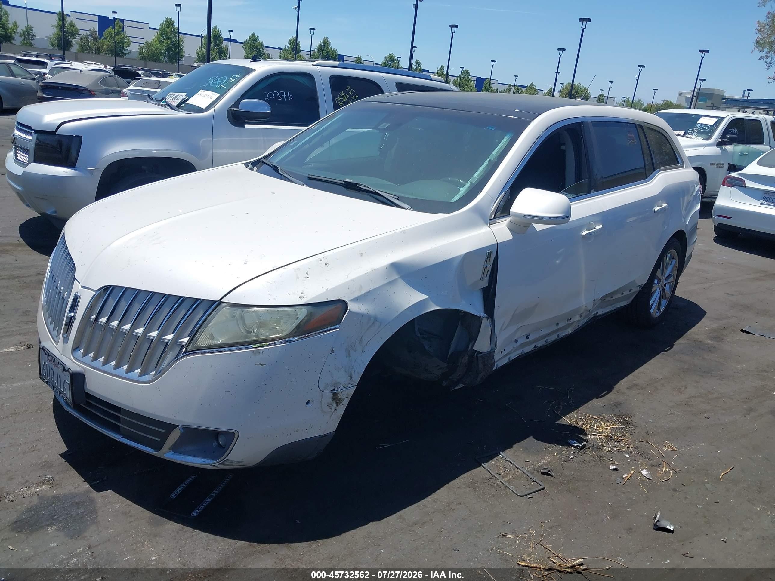 2012 Lincoln Mkt Ecoboost White vin: 2LMHJ5AT7CBL51352