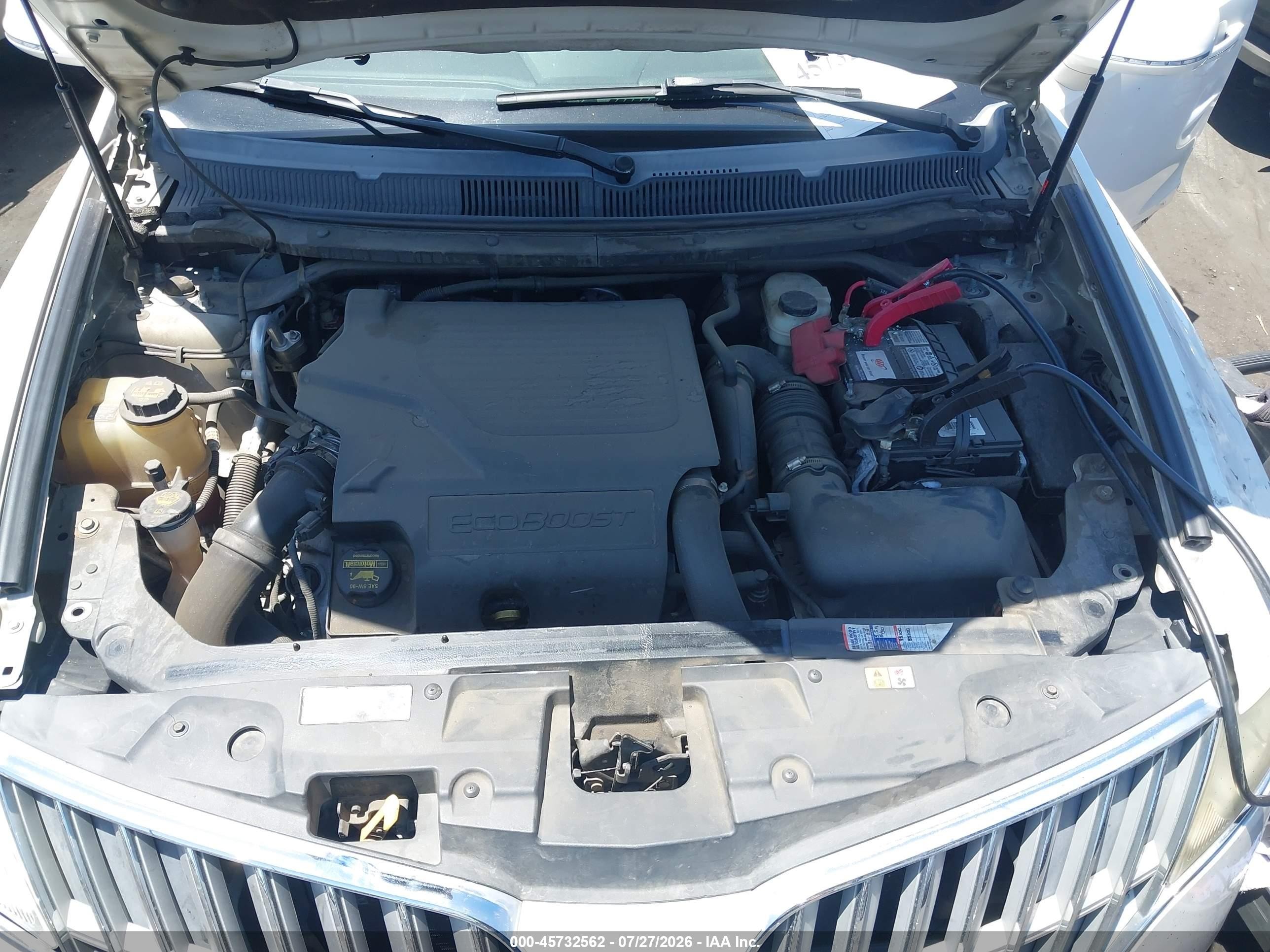 2012 Lincoln Mkt Ecoboost White vin: 2LMHJ5AT7CBL51352